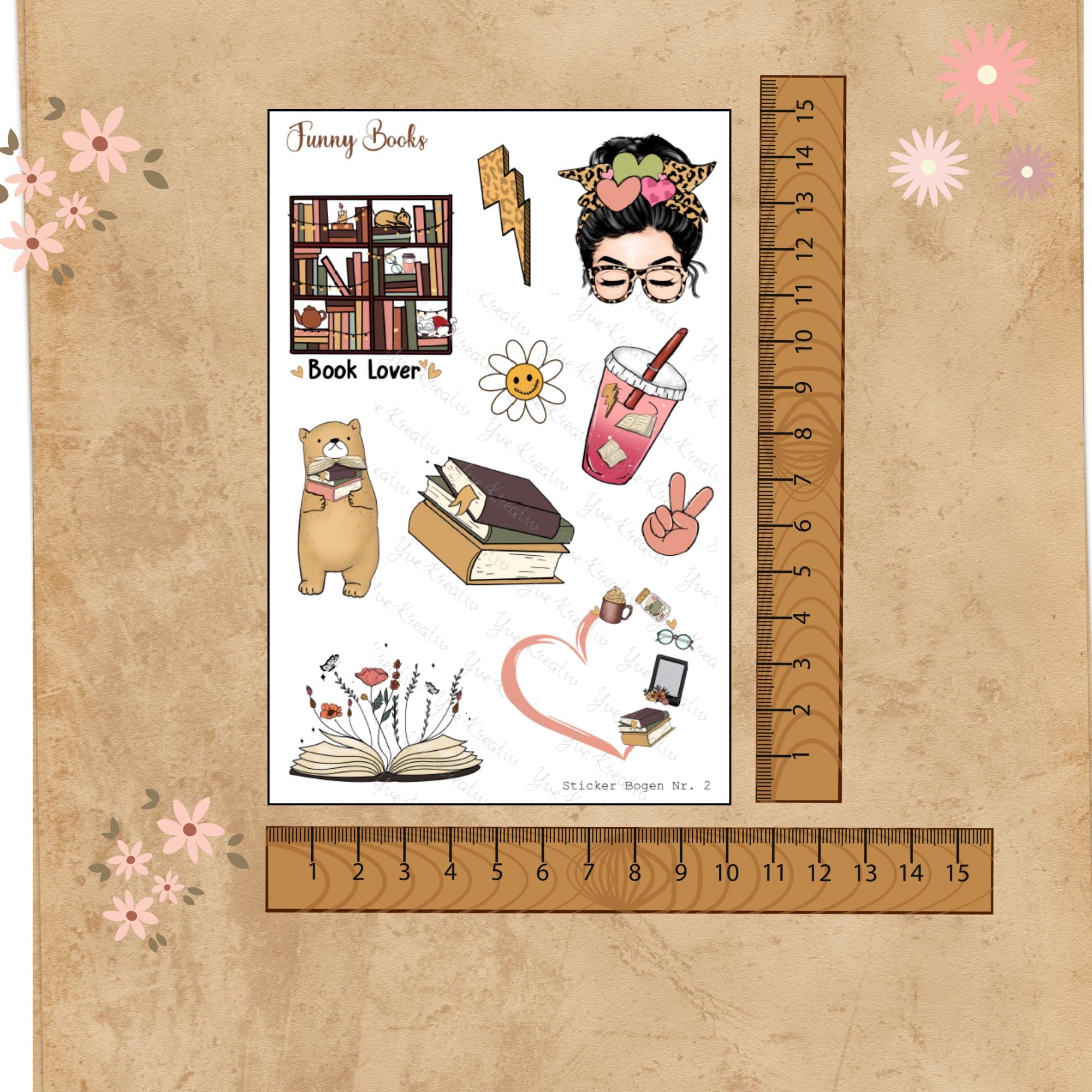 Aufkleber Love Books Stickerbogen Bücher für Leseratten Sticker Set - 3 Bögen zur Auswahl in Weiß - Transparent - Matt - Glanz #SBA6 Aufkleber Love Books Stickerbogen Bücher für Leseratten Sticker Set - 3 Bögen zur Auswahl in Weiß - Transparent - Matt - Glanz #SBA6