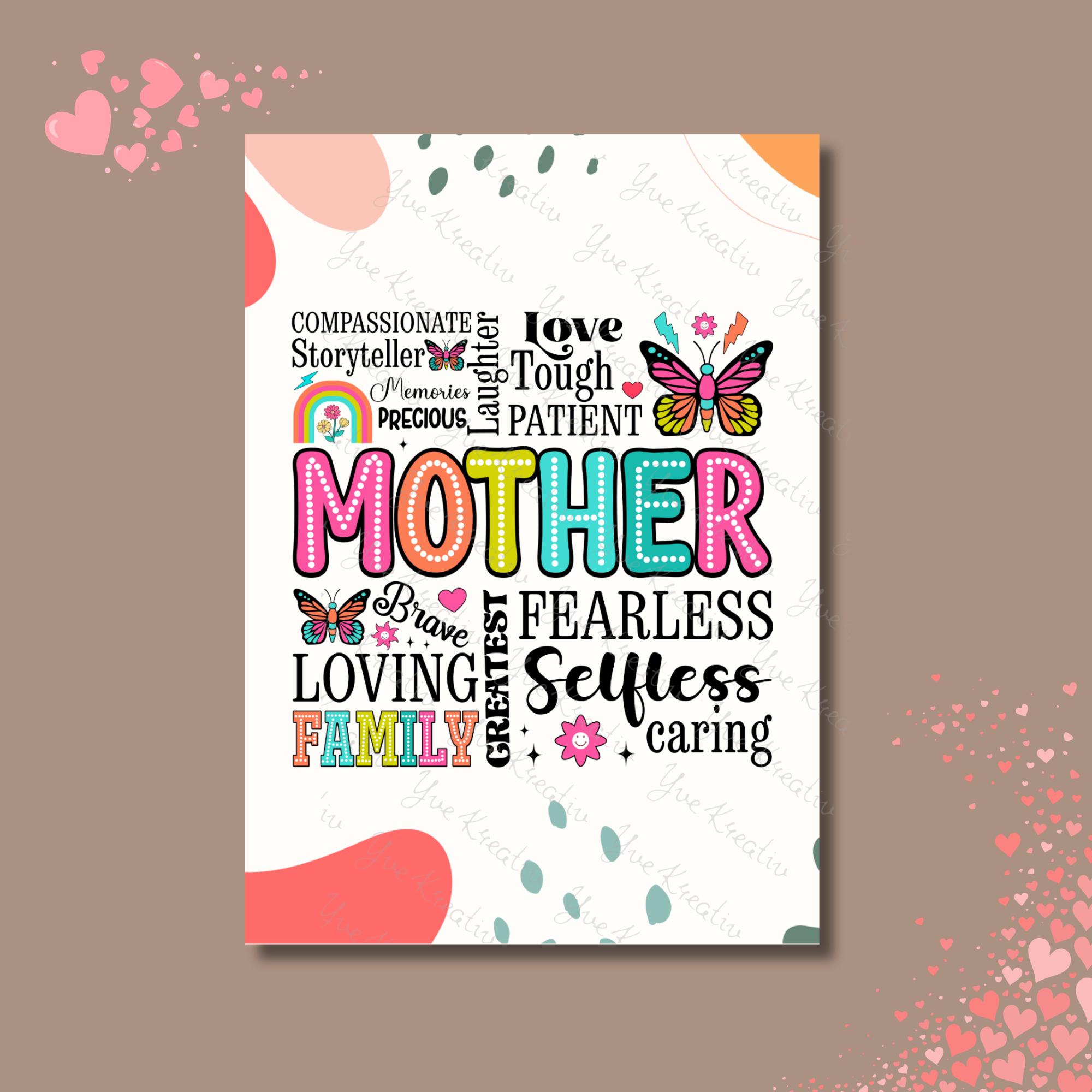 Geschenk Muttertag Postkarte Mama Karte Glückwunschkarte Grußkarte Geschenkkarte auf DIN A6 Karte mit Glanzoberfläche #PHO Geschenk Muttertag Postkarte Mama Karte Glückwunschkarte Grußkarte Geschenkkarte auf DIN A6 Karte mit Glanzoberfläche #PHO
