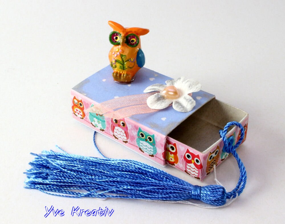Kleine Schachtel, verzierte Streichholzschachtel als originelle Geschenkverpackung für Geld, Gutscheine und mehr