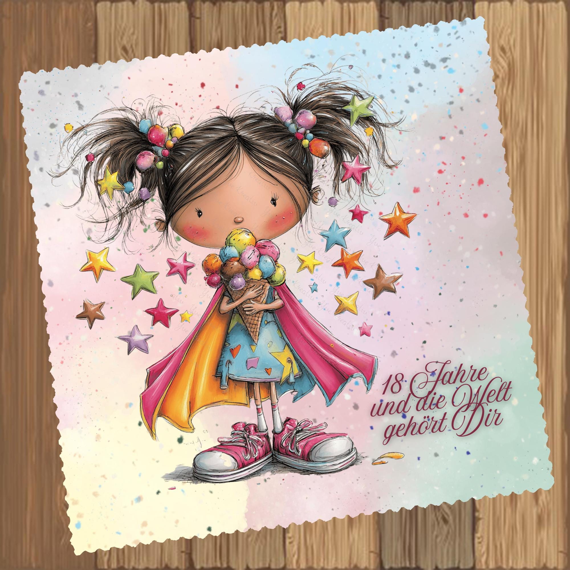 Brillenputztuch 18. Geburtstag Mädchen bedrucktes Mikrofasertuch für Brille Sonnenbrille Displays Handyputztuch Brillentuch Mikrofaser #AL86