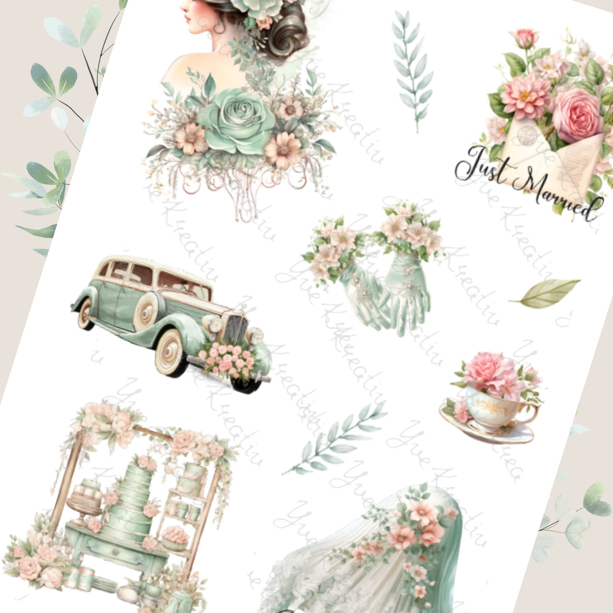 Sticker Bogen " Hochzeit " | Sticker Set - Aufkleber Stickerbogen zur Auswahl in Weiß - Transparent - Matt - Glanz  #SBA6