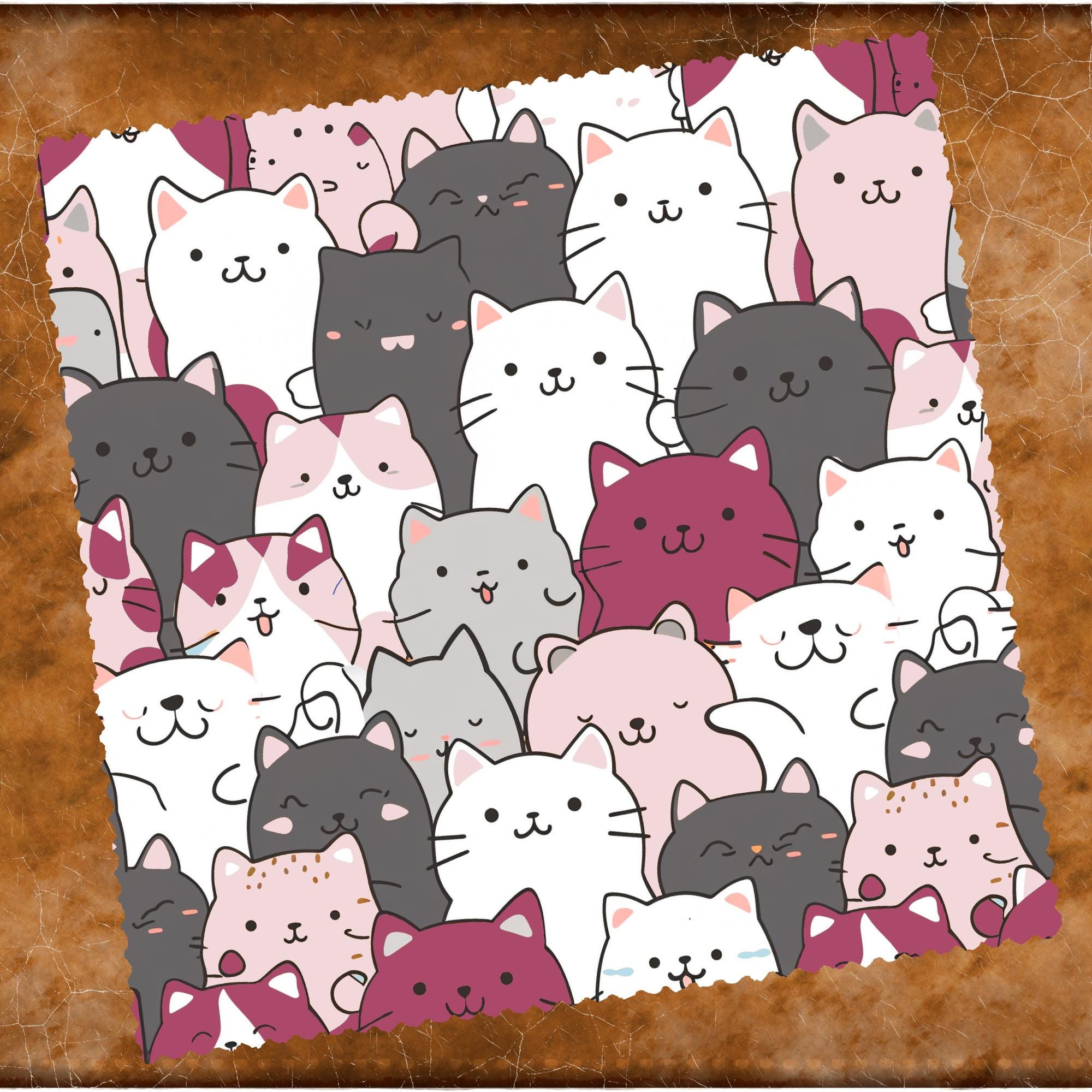 Brillenputztuch Katzen Geschenk Freundin Mitbringsel Katzenmama bedrucktes Mikrofasertuch für Sonnenbrille Brillentuch für Displays #TI148