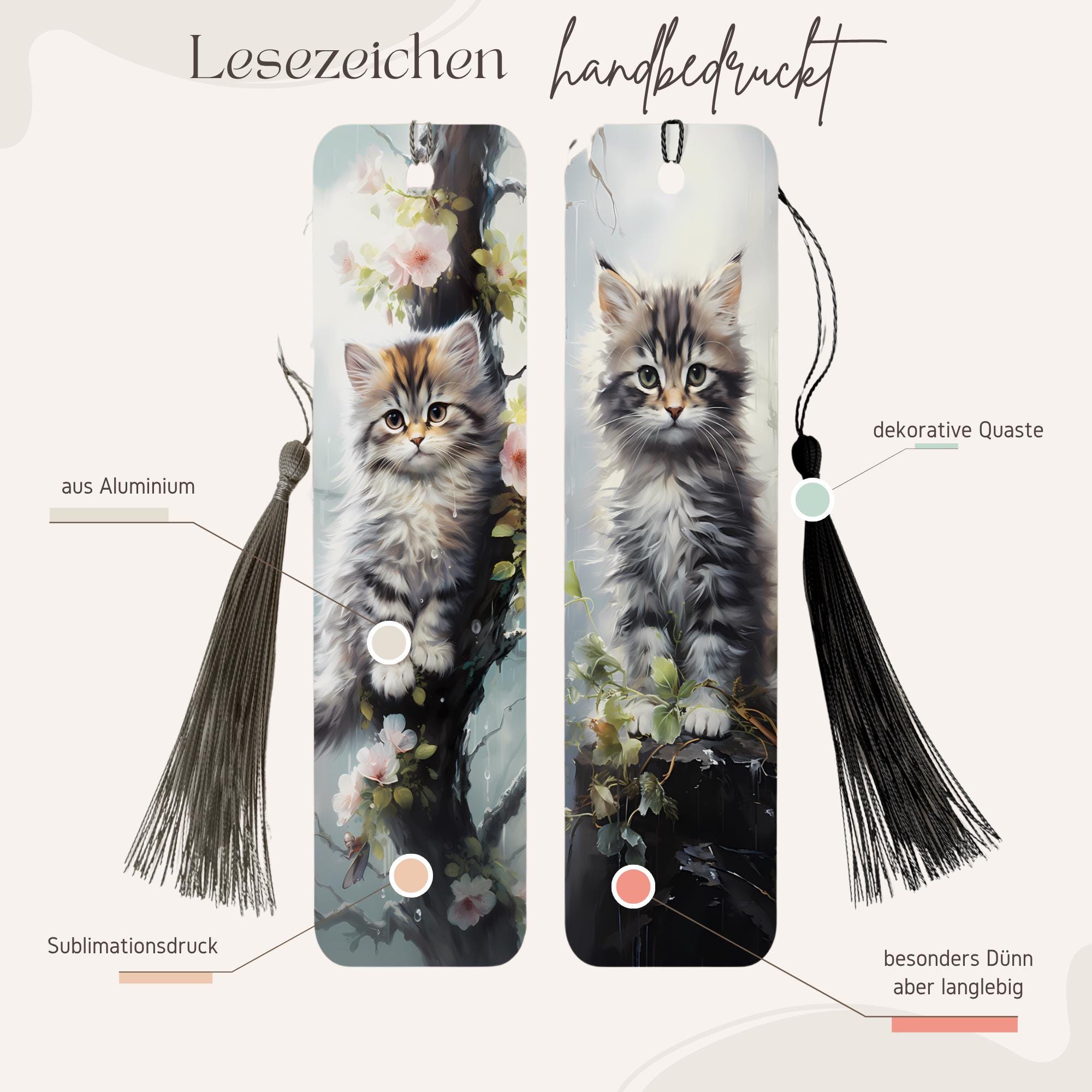 Lesezeichen aus Aluminium Katzen Geschenk Geburtstag Katzenliebhaber Mitbringsel Buchgeschenk Bookmark - 2 Motive zur Auswahl #LEALU Lesezeichen aus Aluminium Katzen Geschenk Geburtstag Katzenliebhaber Mitbringsel Buchgeschenk Bookmark - 2 Motive zur Auswahl #LEALU