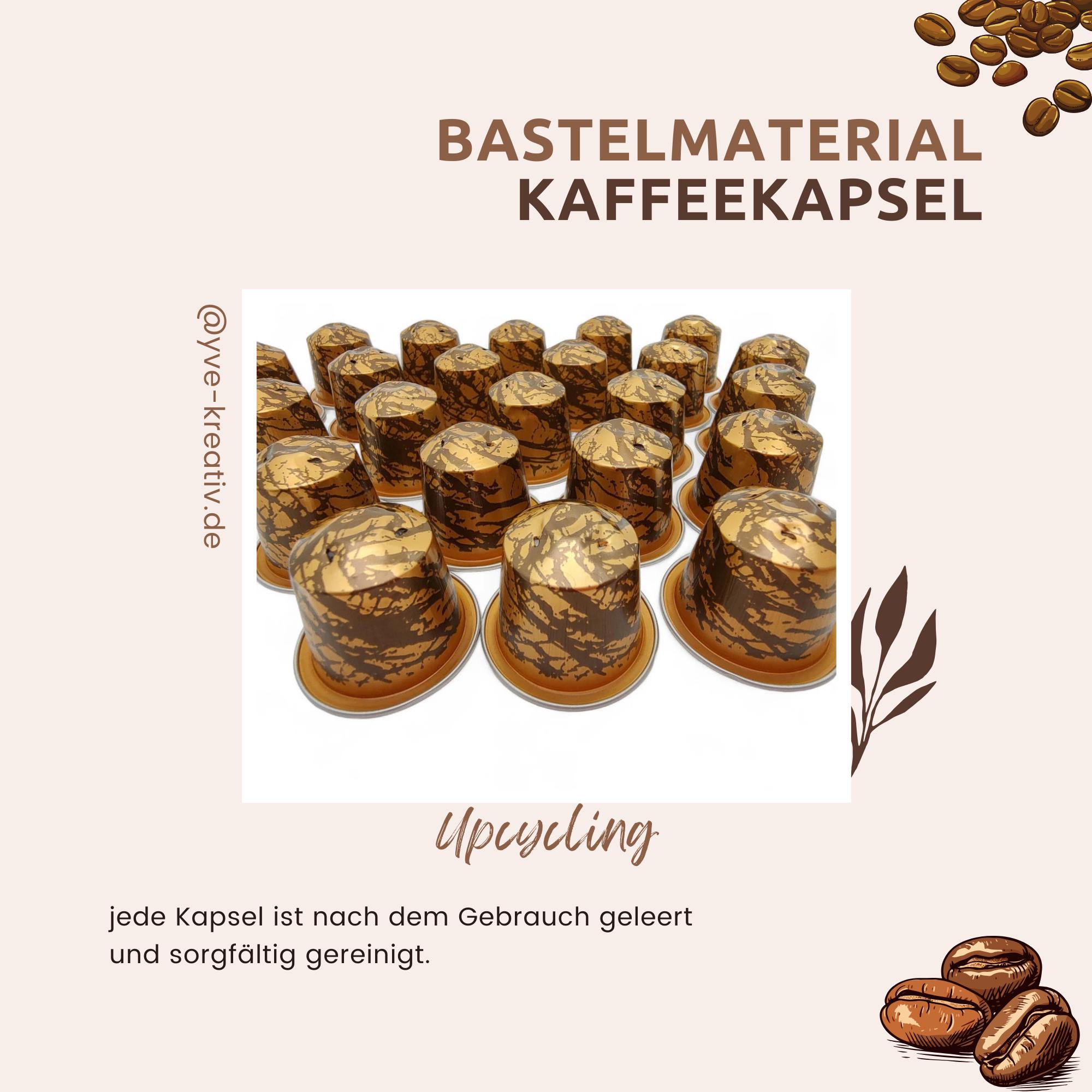 10 leere Kaffeekapseln Farbe gold "marmoriert" zum Basteln Gestalten Bastelmaterial DIY Schmuckherstellung Zubehör #KNS 10 leere Kaffeekapseln Farbe gold "marmoriert" zum Basteln Gestalten Bastelmaterial DIY Schmuckherstellung Zubehör #KNS