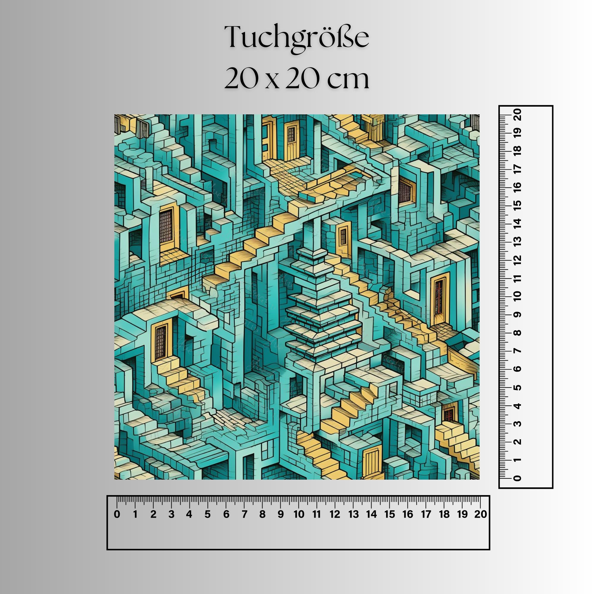 Brillenputztuch Op-Art bedrucktes Mikrofasertuch für Brille Sonnenbrille Displays Handyputztuch Brillentuch Mikrofaser #AL74