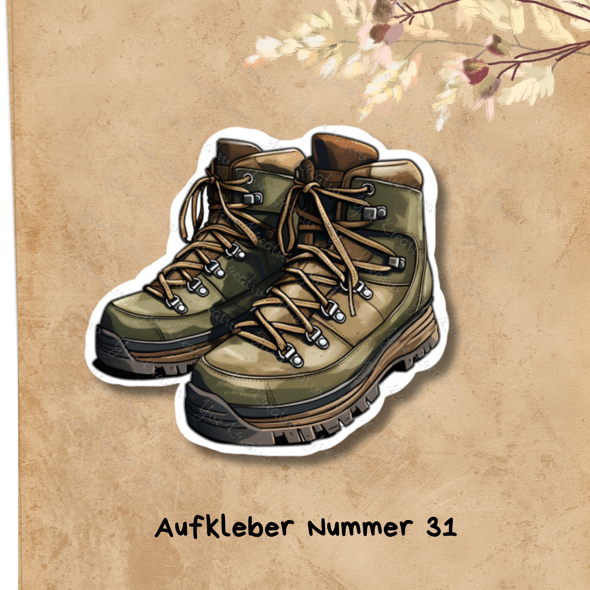 Kofferaufkleber, Großer Aufkleber Schuhe, Reiseaufkleber, Sticker, großer Koffersticker in Weiß oder Transparent  #SEG8