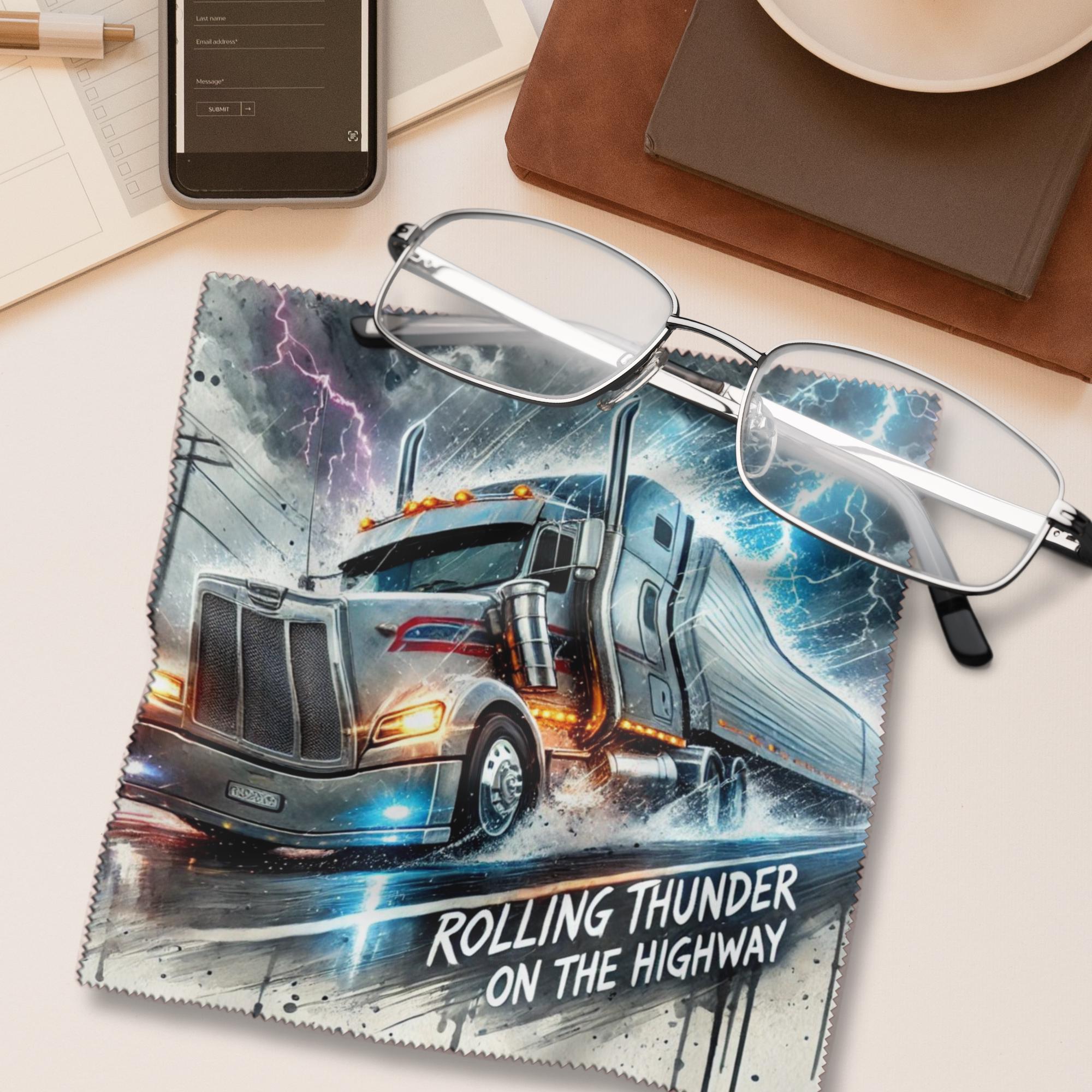 Brillenputztuch Trucker Lkw Lastwagen bedrucktes Mikrofasertuch für Brillen Tuch für Displays Objektive #AL46 Brillenputztuch Trucker Lkw Lastwagen bedrucktes Mikrofasertuch für Brillen Tuch für Displays Objektive #AL46