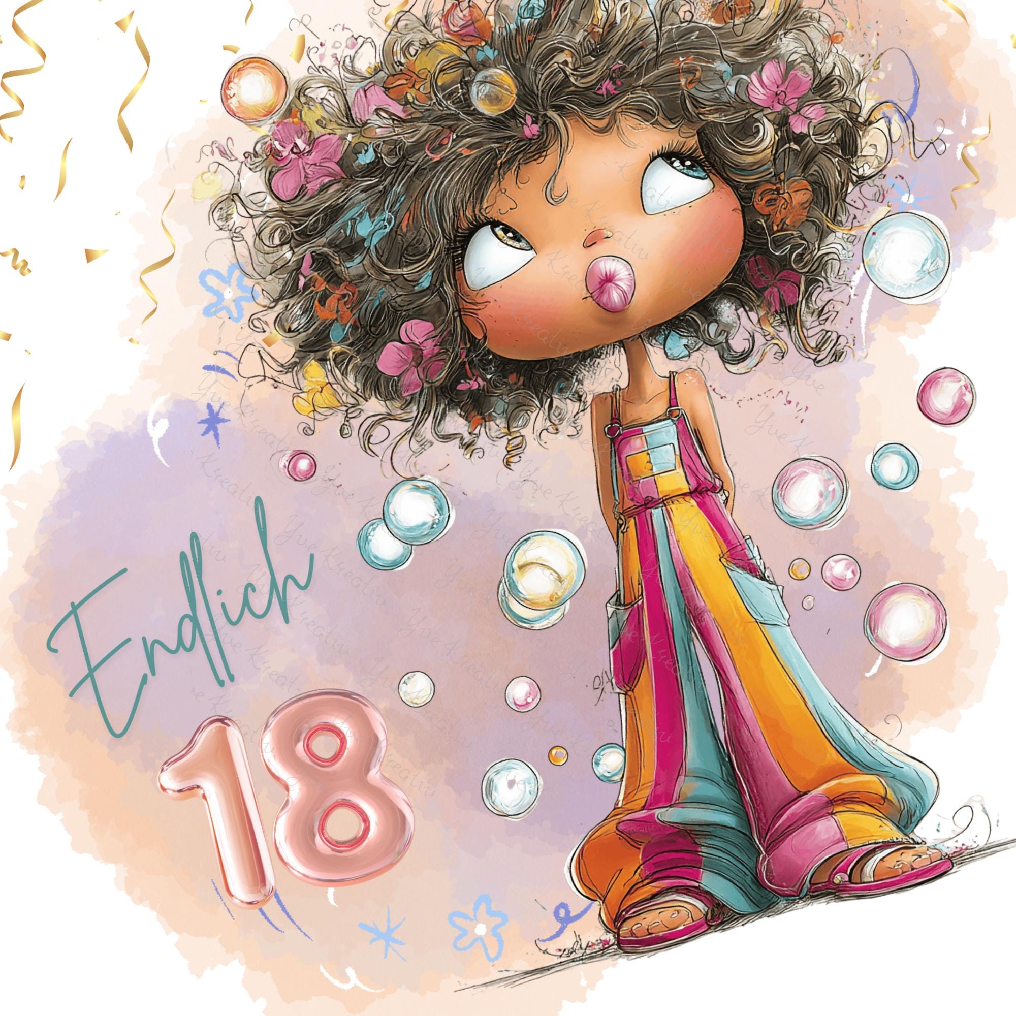 Brillenputztuch Endlich 18. Geburtstag Mädchen bedrucktes Mikrofasertuch für Brille Sonnenbrille Displays Handyputztuch Brillentuch #AL87