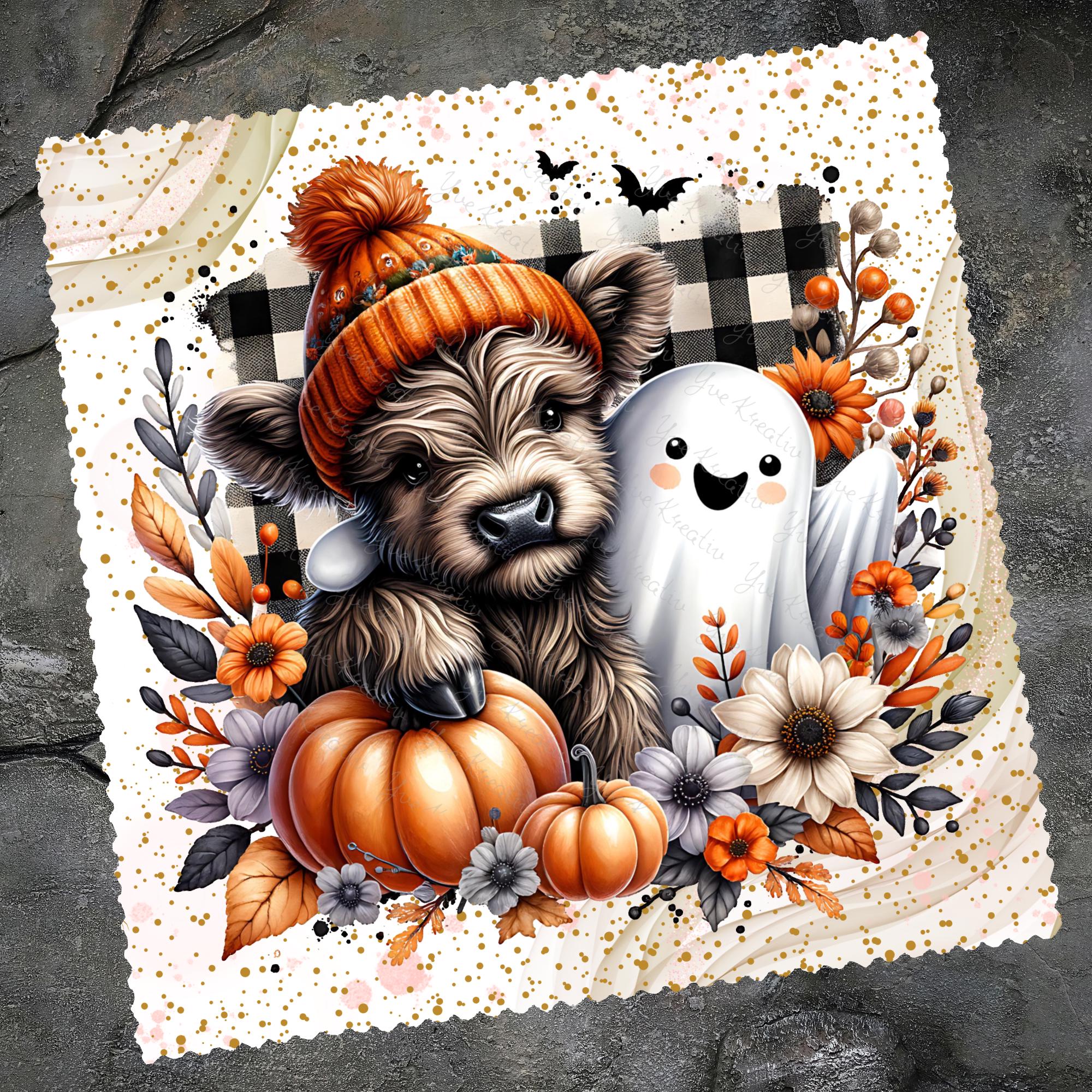 Brillenputztuch Herbst bedrucktes Mikrofasertuch für Sonnenbrille Displays Handy Herbst Geschenk Halloween Mitbringsel #SA5