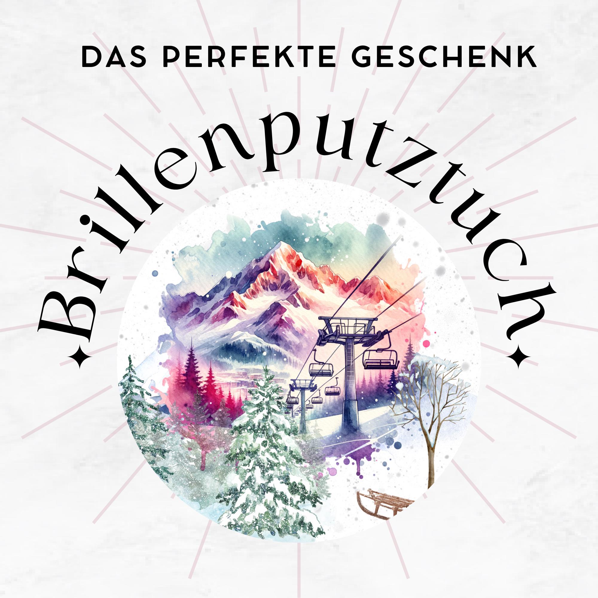 Bedrucktes Mikrofasertuch "Ski Urlaub" für Brillen Displays Brillenputztuch Geschenk zum Winterurlaub Skifahren #SP19 Bedrucktes Mikrofasertuch "Ski Urlaub" für Brillen Displays Brillenputztuch Geschenk zum Winterurlaub Skifahren #SP19