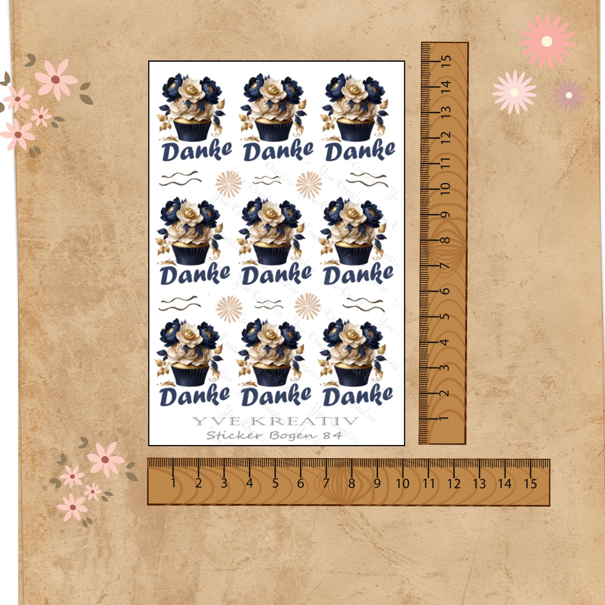 Aufkleber Danke Cupcake Sommer Sticker Bogen Muffin Stickerbogen 3 Bögen zur Auswahl in Weiß - Transparent - Matt - Glanz #SBA6 Aufkleber Danke Cupcake Sommer Sticker Bogen Muffin Stickerbogen 3 Bögen zur Auswahl in Weiß - Transparent - Matt - Glanz #SBA6