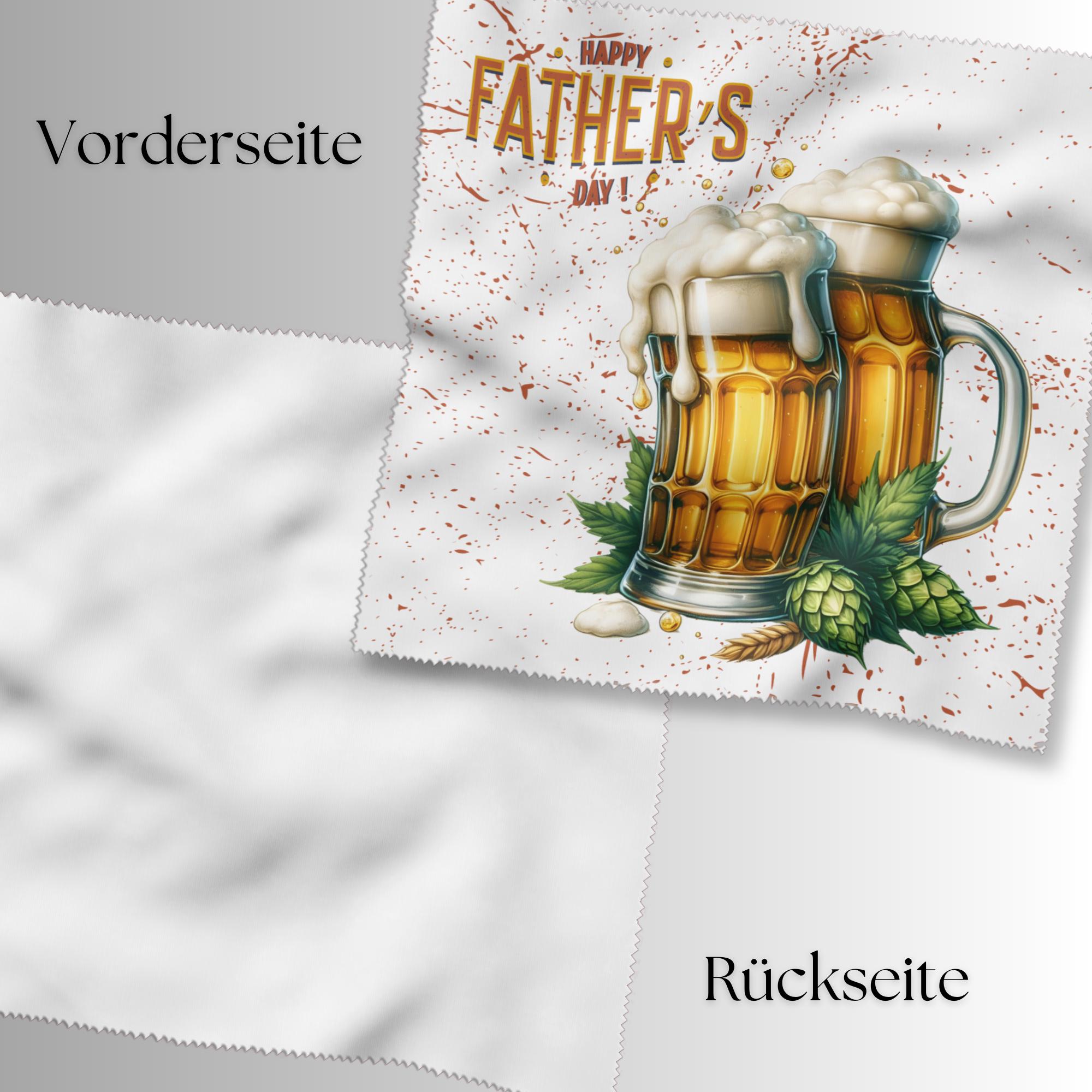 Brillenputztuch Geschenk Vatertag Papa Dad bedrucktes Mikrofasertuch für Brillen Displays Objektive #VA3