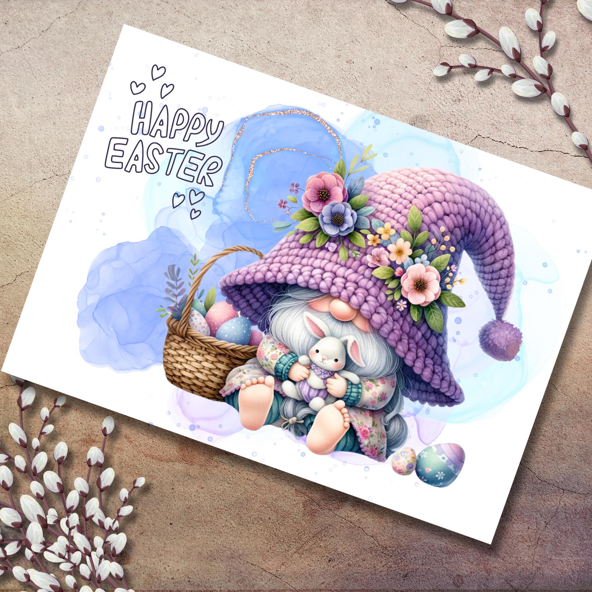 Postkarte, Grußkarte, Karte zu Ostern, Osterfest, Ostergruß I Oster Wichtel #PLS