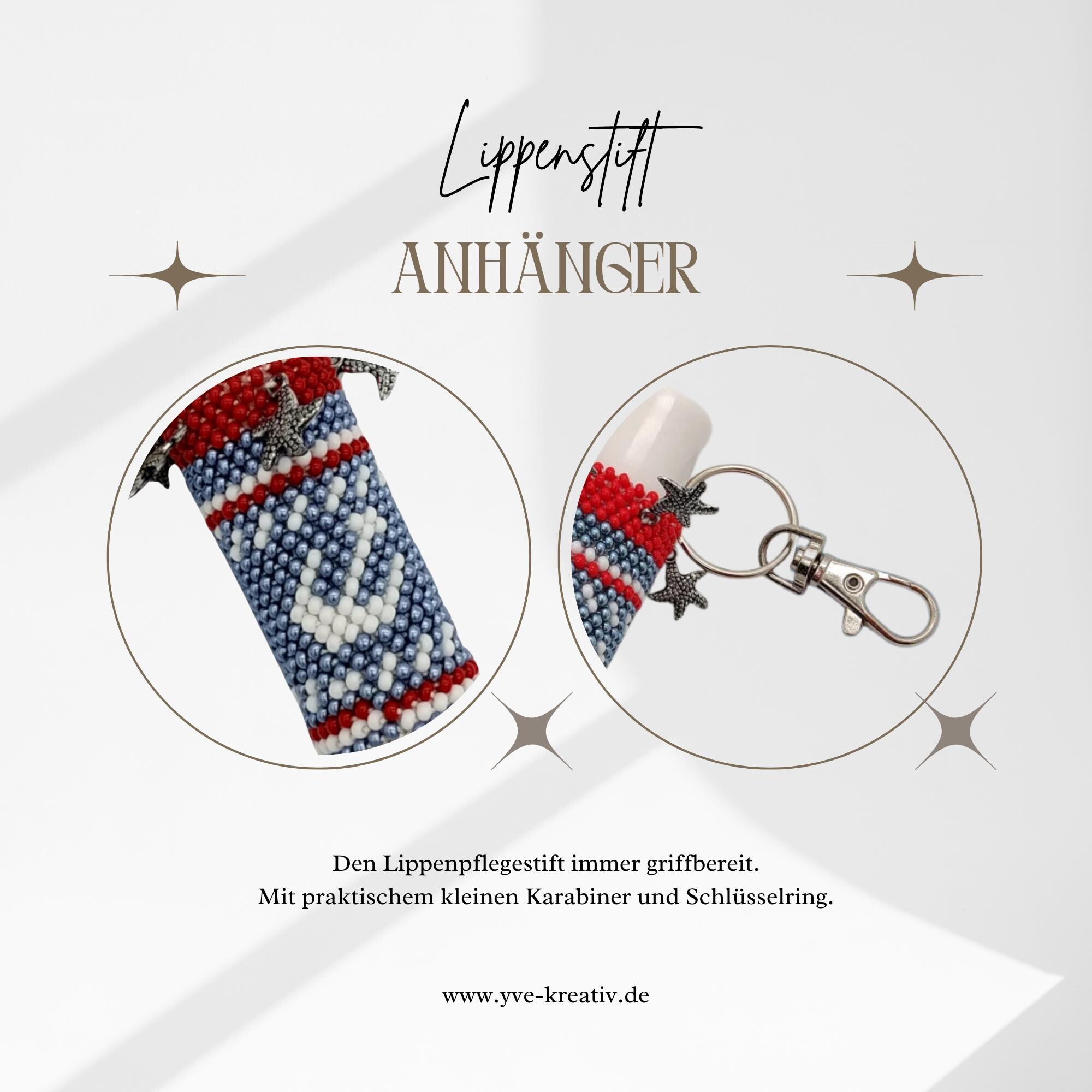 Anhänger für Lippenpflegestift Anker Lippenbalsam Täschchen Maritim Schlüsselanhänger aus Rocailles Miniperlen gehäkelt #1123615680 Anhänger für Lippenpflegestift Anker Lippenbalsam Täschchen Maritim Schlüsselanhänger aus Rocailles Miniperlen gehäkelt #1123615680