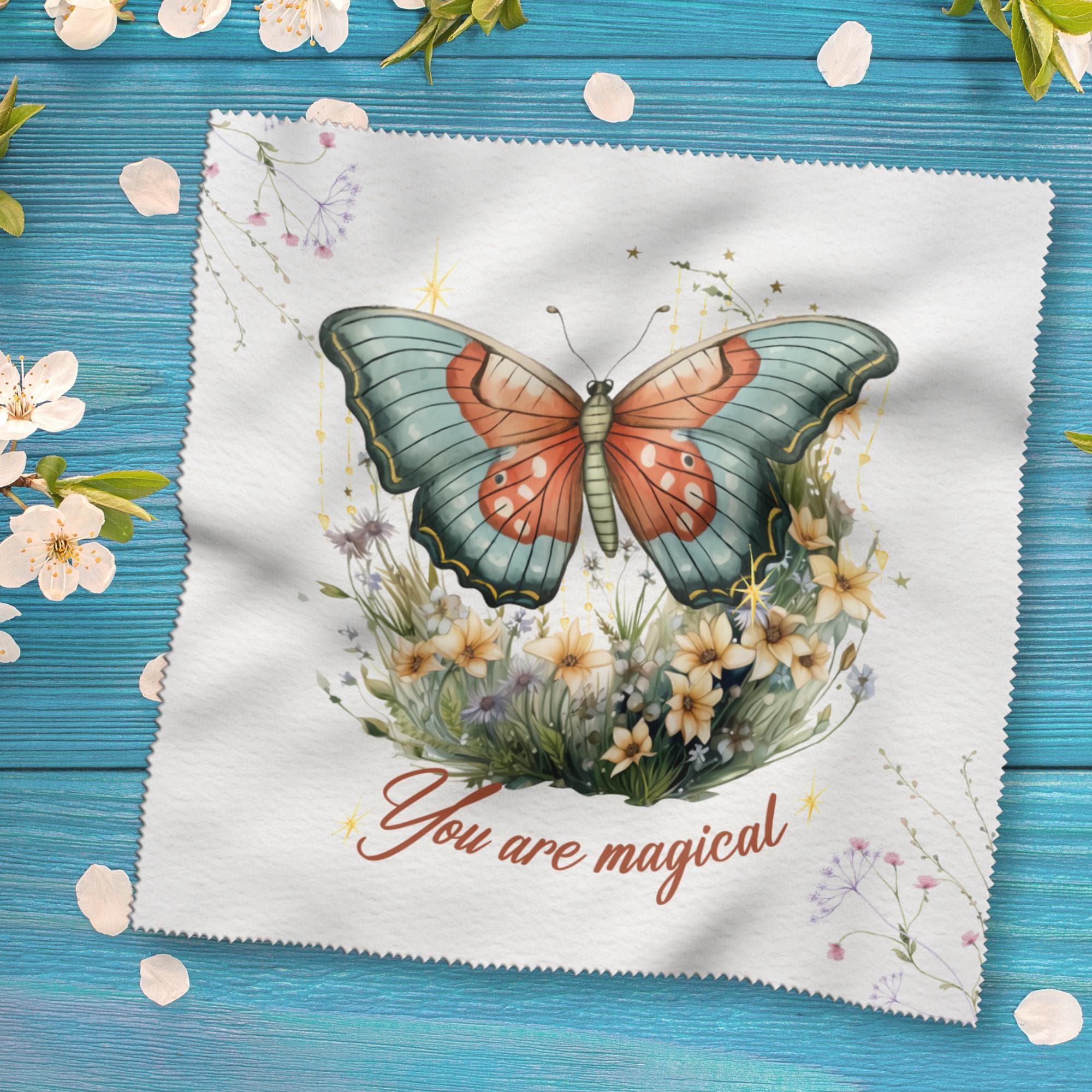 Brillenputztuch Motivation bedrucktes Mikrofasertuch für Brillen Displays Mitbringsel Freundin Geschenkidee Mama Geschenk  #MO22