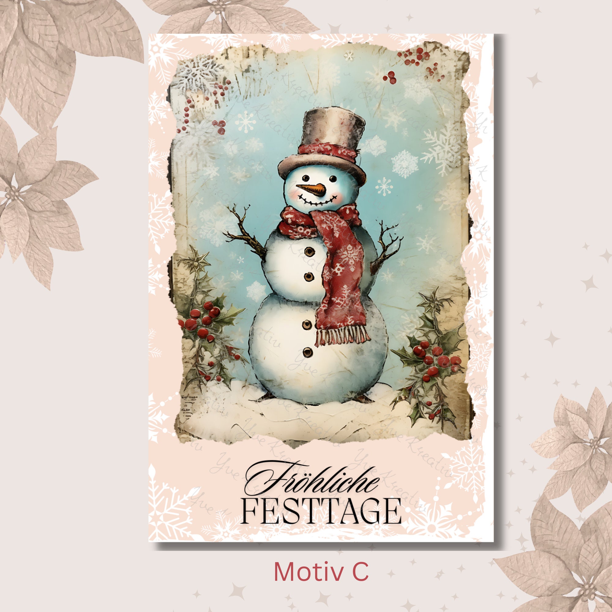 Postkarte Weihnachten 3 Kartenmotive zur Auswahl, Weihnachtskarte, Geschenkkarte, Weihnachtsgruß, Grußkarte, "Nostalgische Weihnacht" #PLS Postkarte Weihnachten 3 Kartenmotive zur Auswahl, Weihnachtskarte, Geschenkkarte, Weihnachtsgruß, Grußkarte, "Nostalgische Weihnacht" #PLS