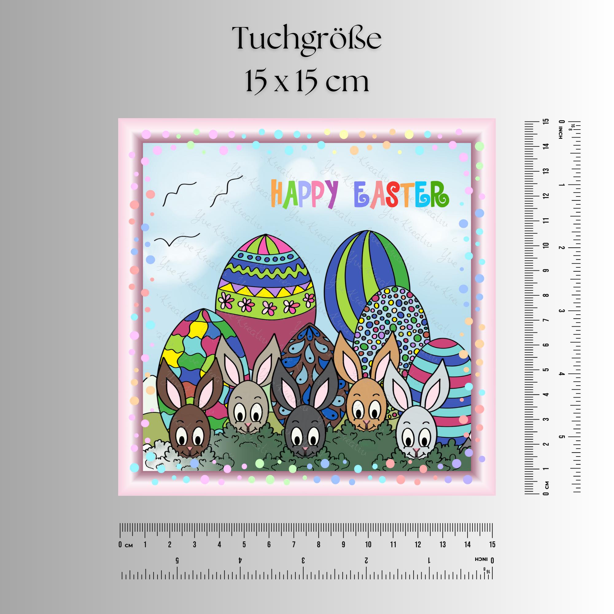 Brillenputztuch Geschenk zu Ostern bedrucktes Mikrofasertuch Ostergeschenk für Brillen Kameratuch Tuch für Displays Objektive  #OS16YK