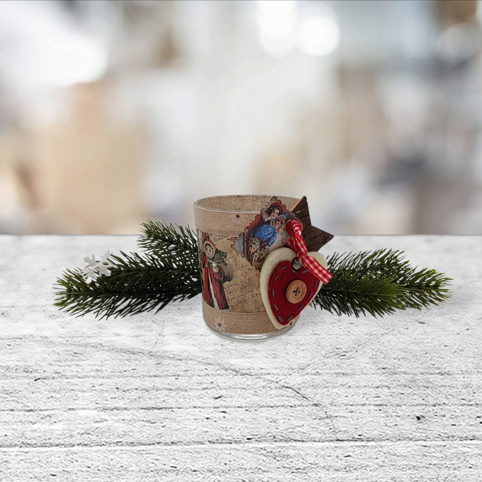 Teelicht Gläschen "Weihnachten"