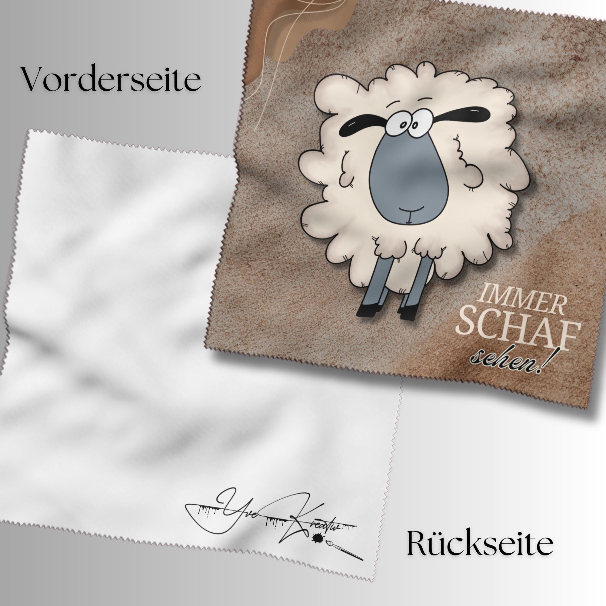 Brillenputztuch – Individuell bedrucktes Mikrofasertuch für Brillen, Displays & mehr | Perfektes Geschenk zum Geburtstag oder Ostern #TI77YK