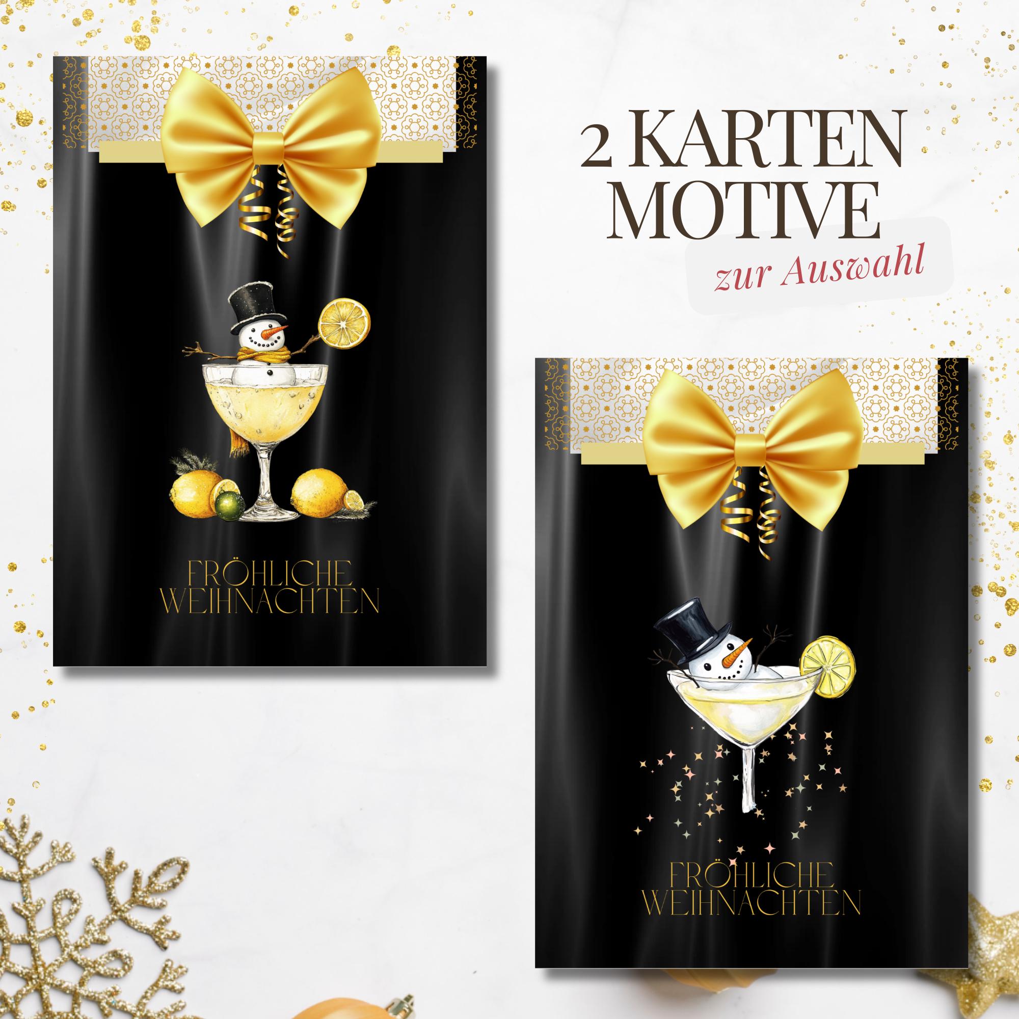 Weihnachtskarte, 2 Kartenmotive zur Auswahl, Postkarte, Grußkarte, Geschenkkarte, Weihnachtsgruß  #PHO