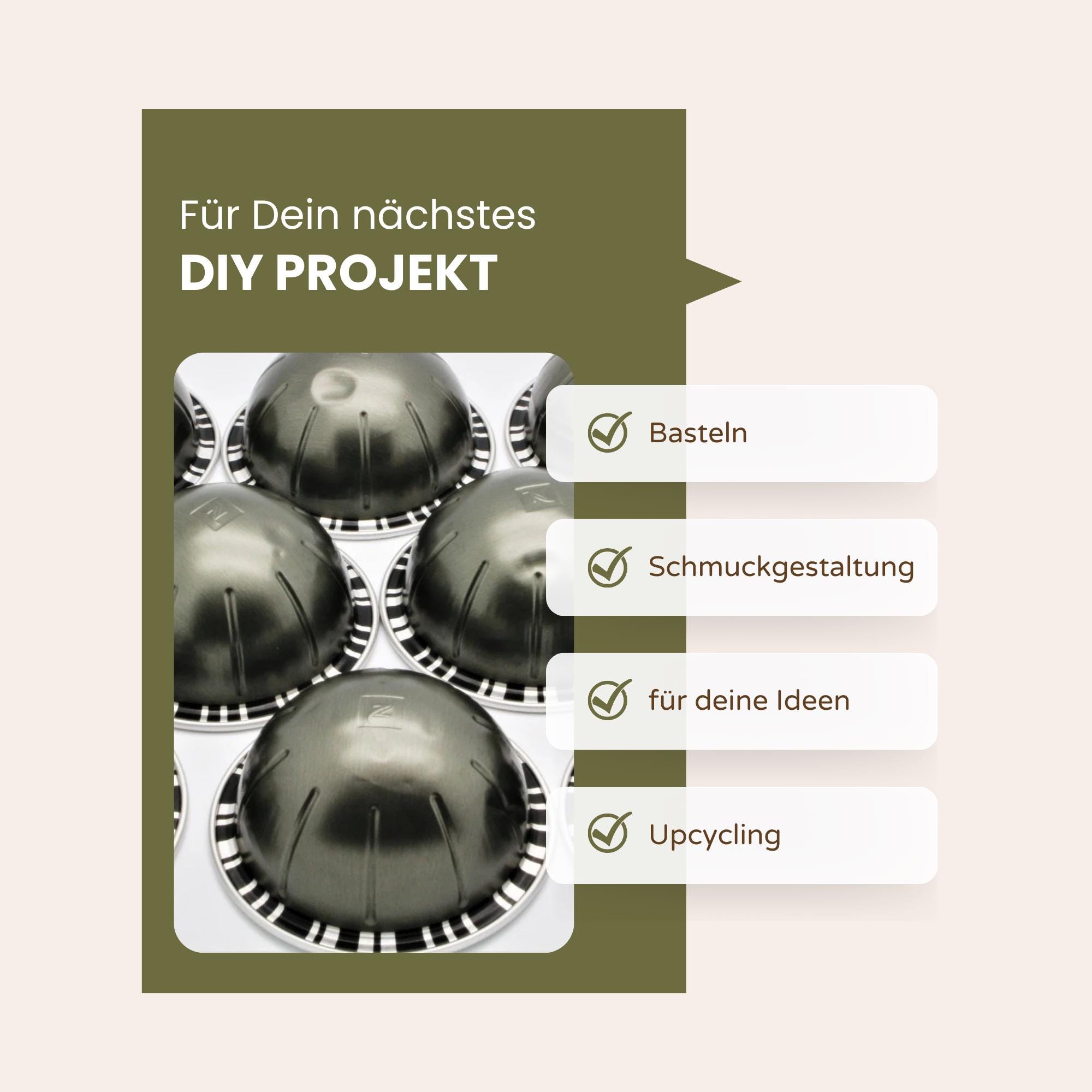 10 leere GROSSE Kaffeekapseln Farbe anthrazit zum Basteln Gestalten Bastelmaterial DIY Schmuckherstellung Zubehör #KVS 10 leere GROSSE Kaffeekapseln Farbe anthrazit zum Basteln Gestalten Bastelmaterial DIY Schmuckherstellung Zubehör #KVS