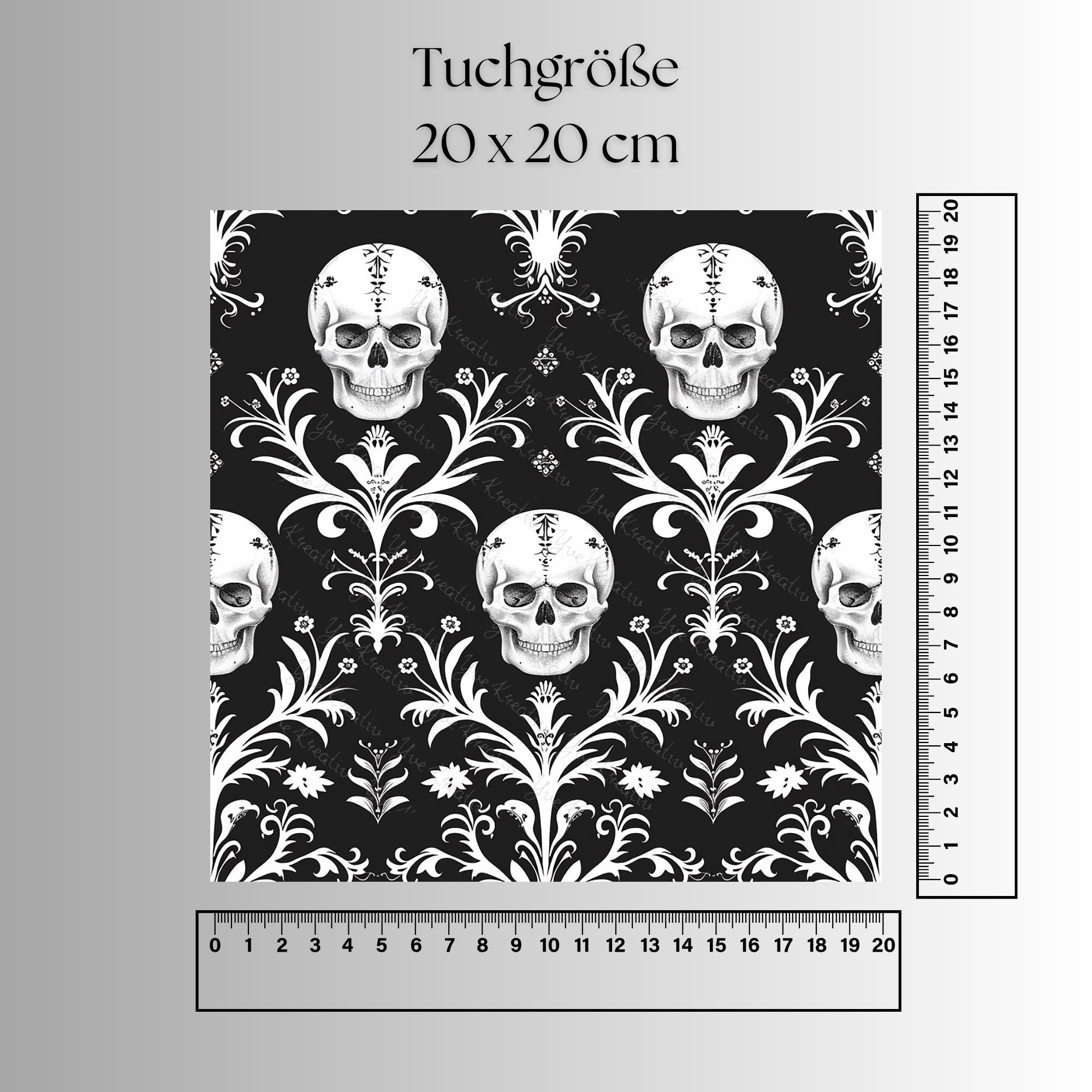 Brillenputztuch Totenschädel bedrucktes Mikrofasertuch für Brille Sonnenbrille Reinigungstuch Handy Bildschirm Kamera Objektiv #FA29