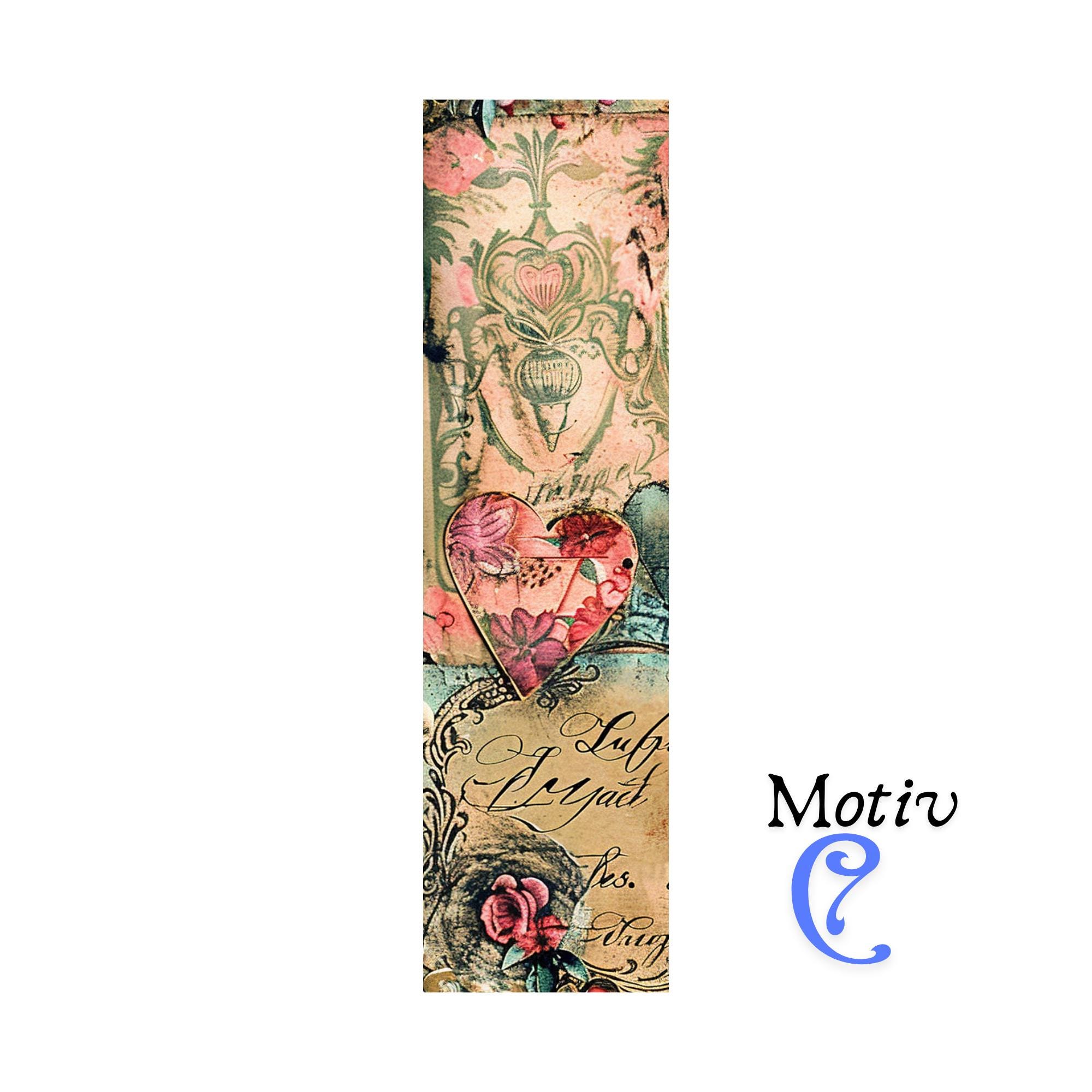 Lesezeichen aus Aluminium Geschenk zum Geburtstag Valentinstag Bücher Bookmark - 3 Motive zur Auswahl  #LEALU