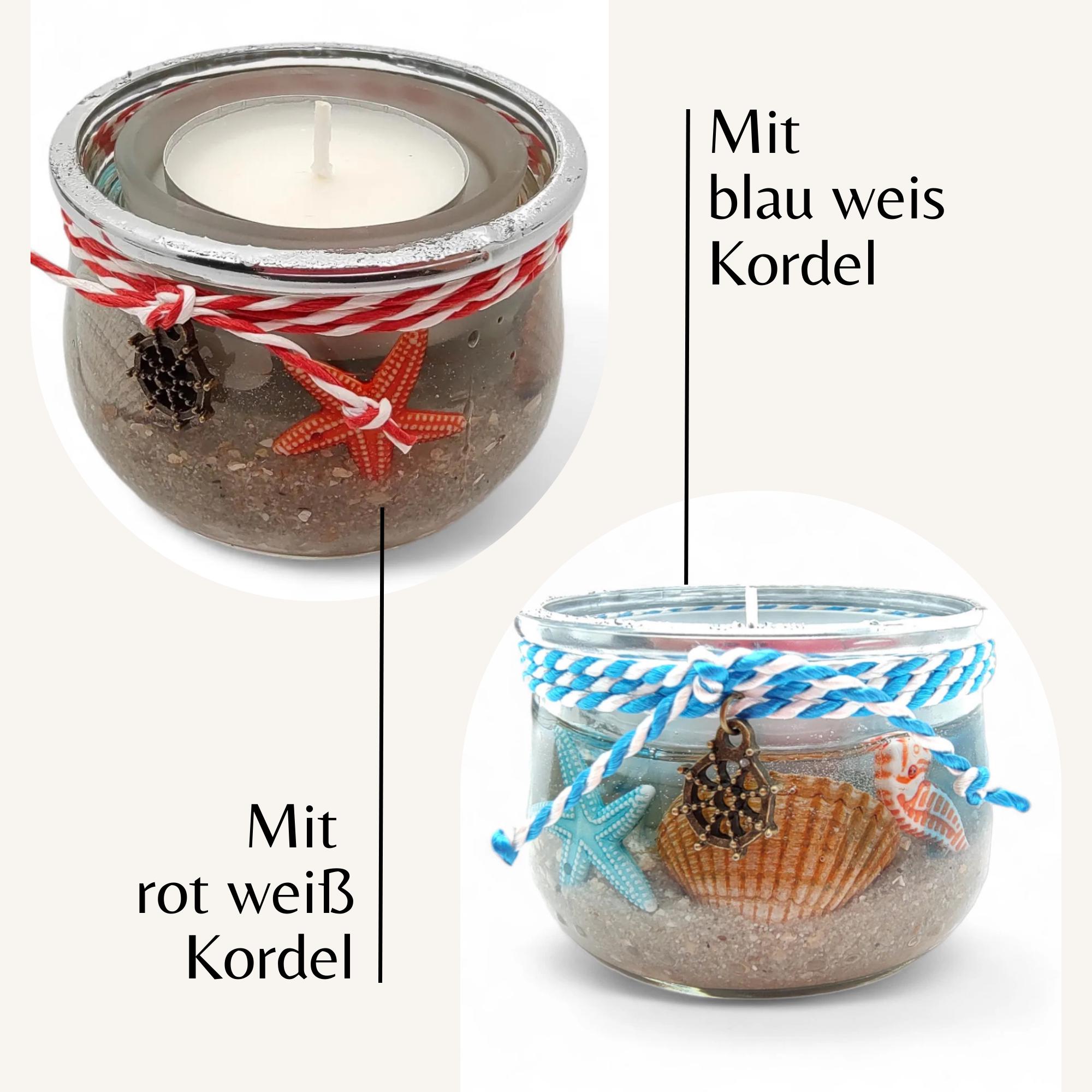 Teelichthalter Strand Windlicht Gartenparty Kerzenglas Maritim Kerzenhalter Muscheln Sommer Geschenk Geburtstag Mitbringsel #1609901805