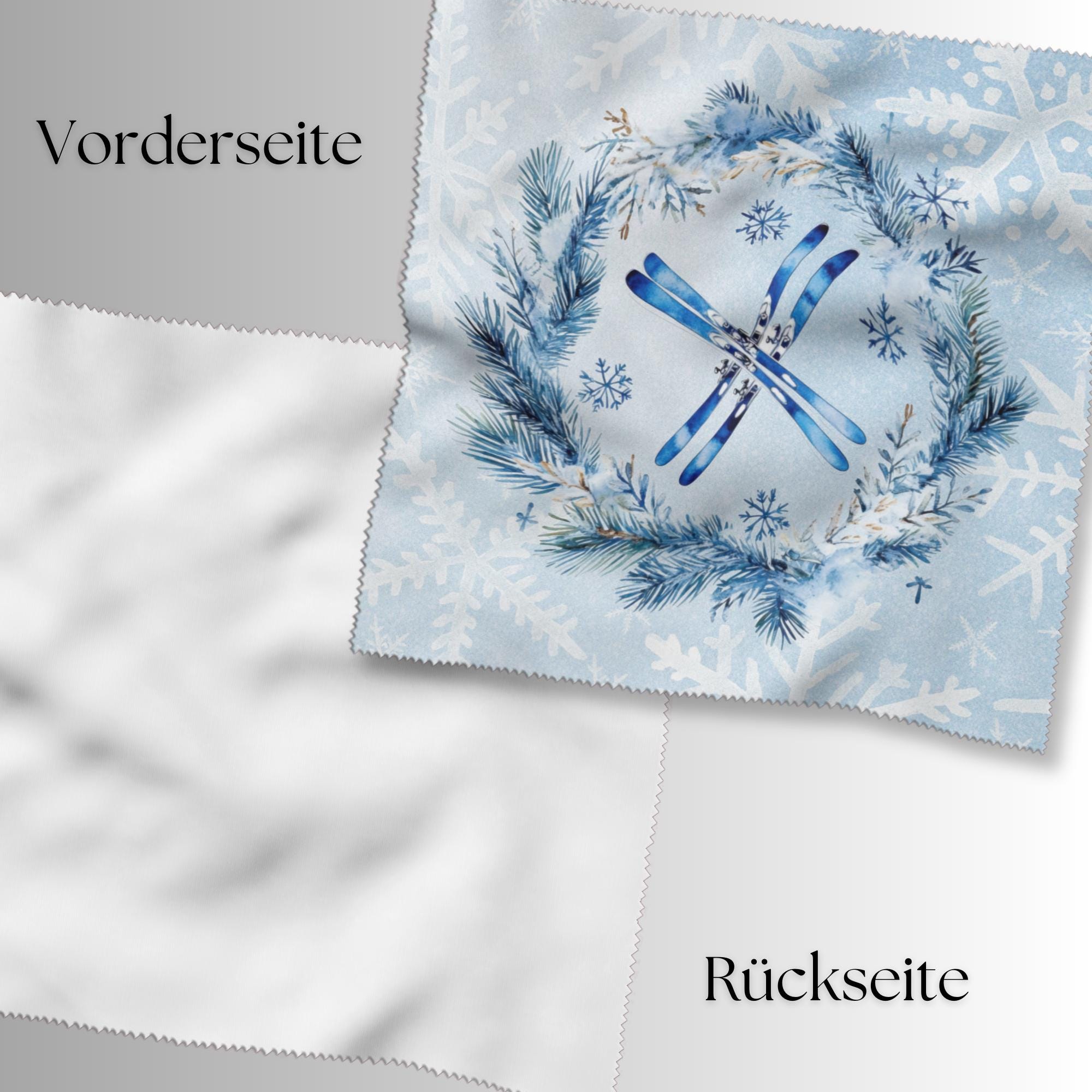 Brillenputztuch – Individuell bedrucktes Mikrofasertuch für Brillen, Displays & mehr | Perfektes Geschenk zum Winterurlaub #SP13