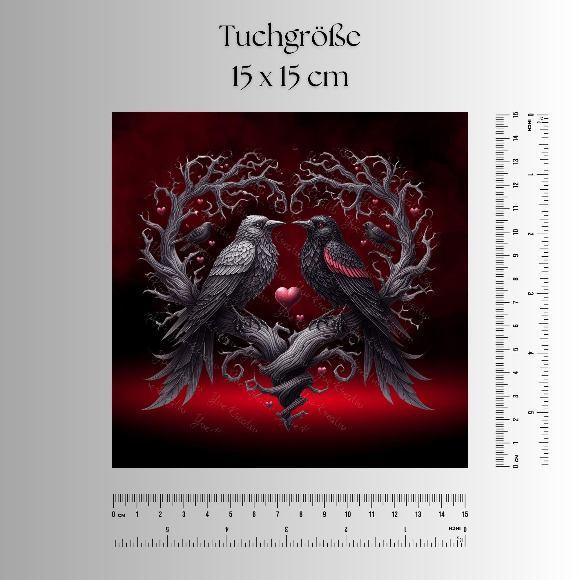 Brillenputztuch – Individuell bedrucktes Mikrofasertuch für Brillen, Displays & mehr | Perfektes Geschenk für Gothic Fans #TI59