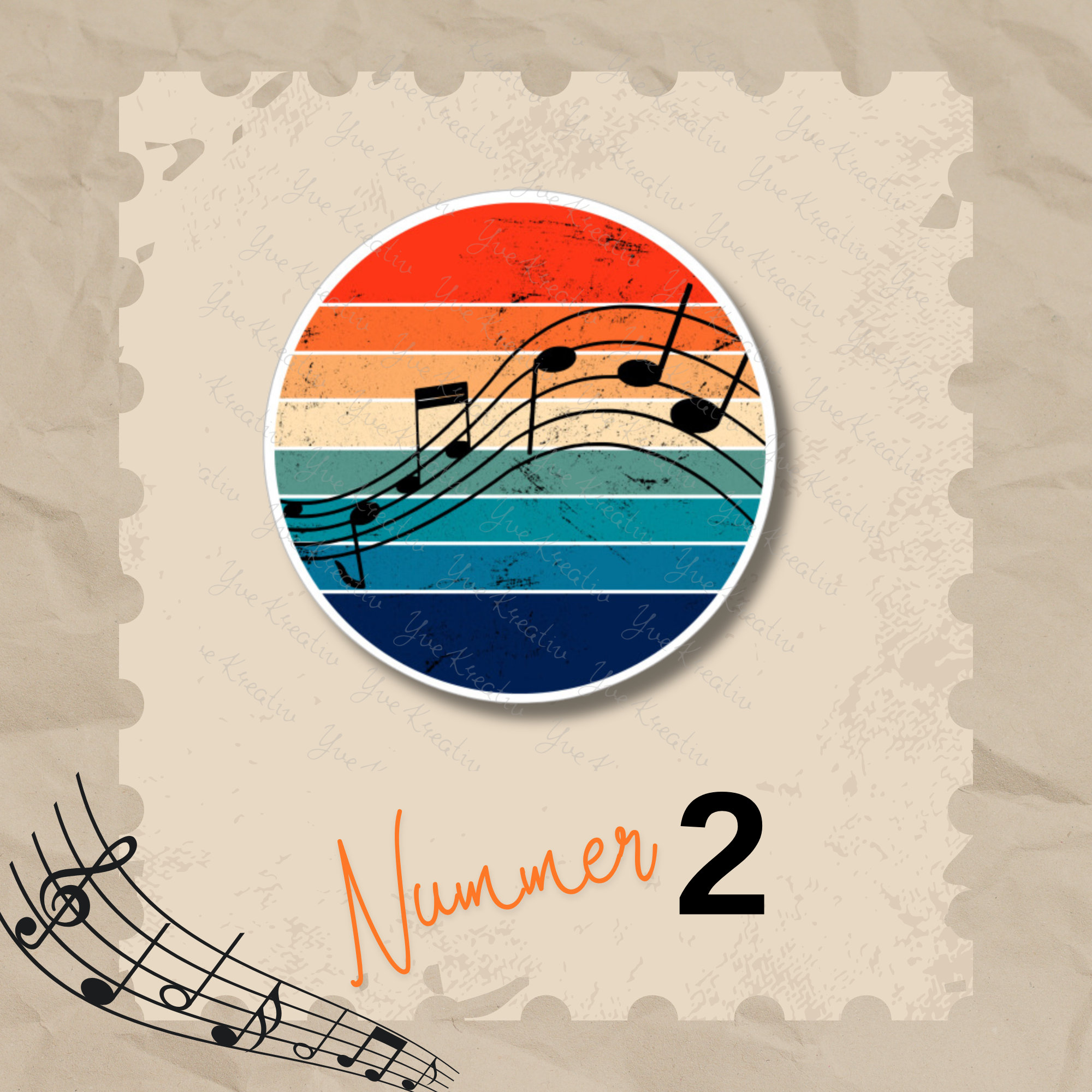 Großer Aufkleber, Musik LP Sticker, großer Koffer Sticker, Kofferaufkleber  - 3 Aufkleber zur Auswahl in Weiß oder Transparent  #SEG8