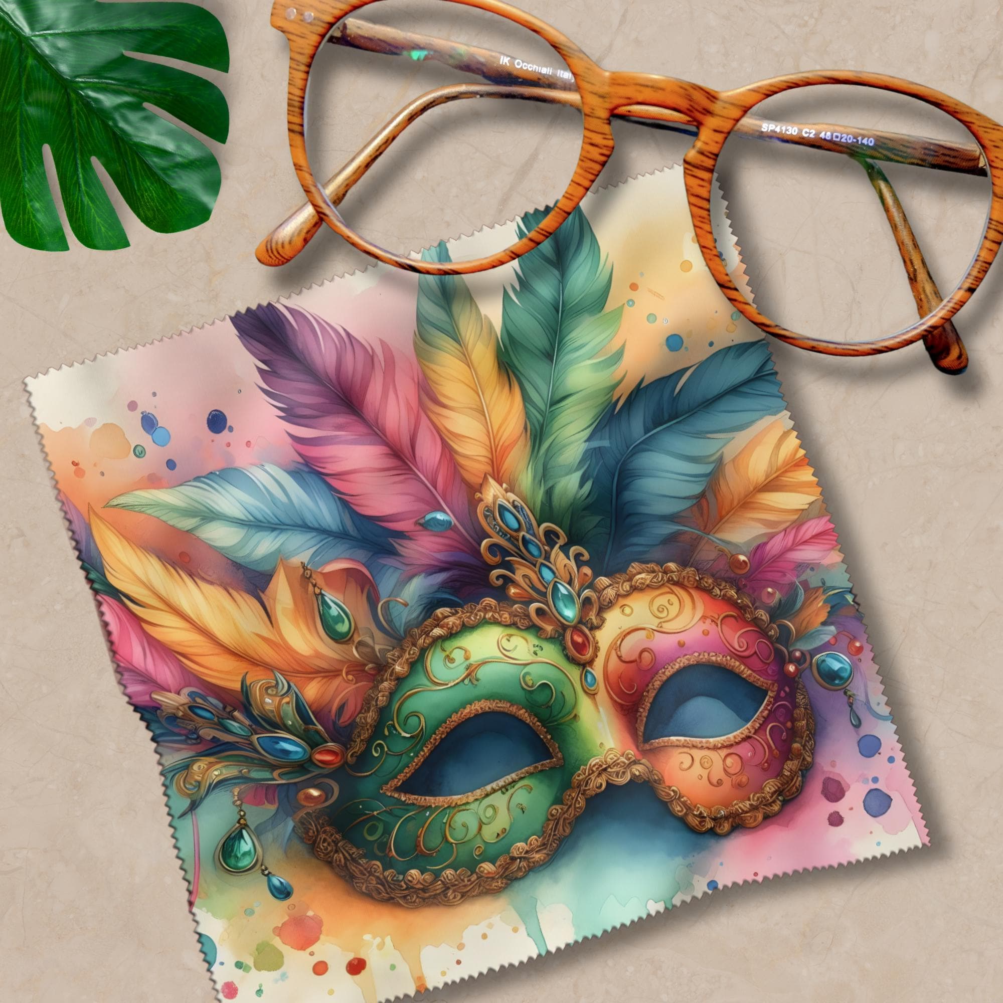 Brillenputztuch – Individuell bedrucktes Mikrofasertuch für Brillen, Displays & mehr | Perfektes Geschenk zum Fasching Karneval #AL21