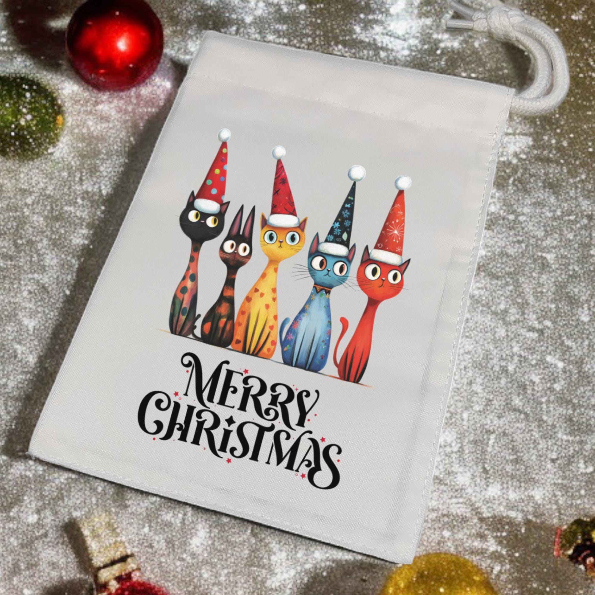 Geschenksäckchen, Weihnachtsgeschenkbeutel, Stoffsäckchen, Stofftasche, Stoffbeutel, Verpackung, Geschenkverpackung  #GSSUB