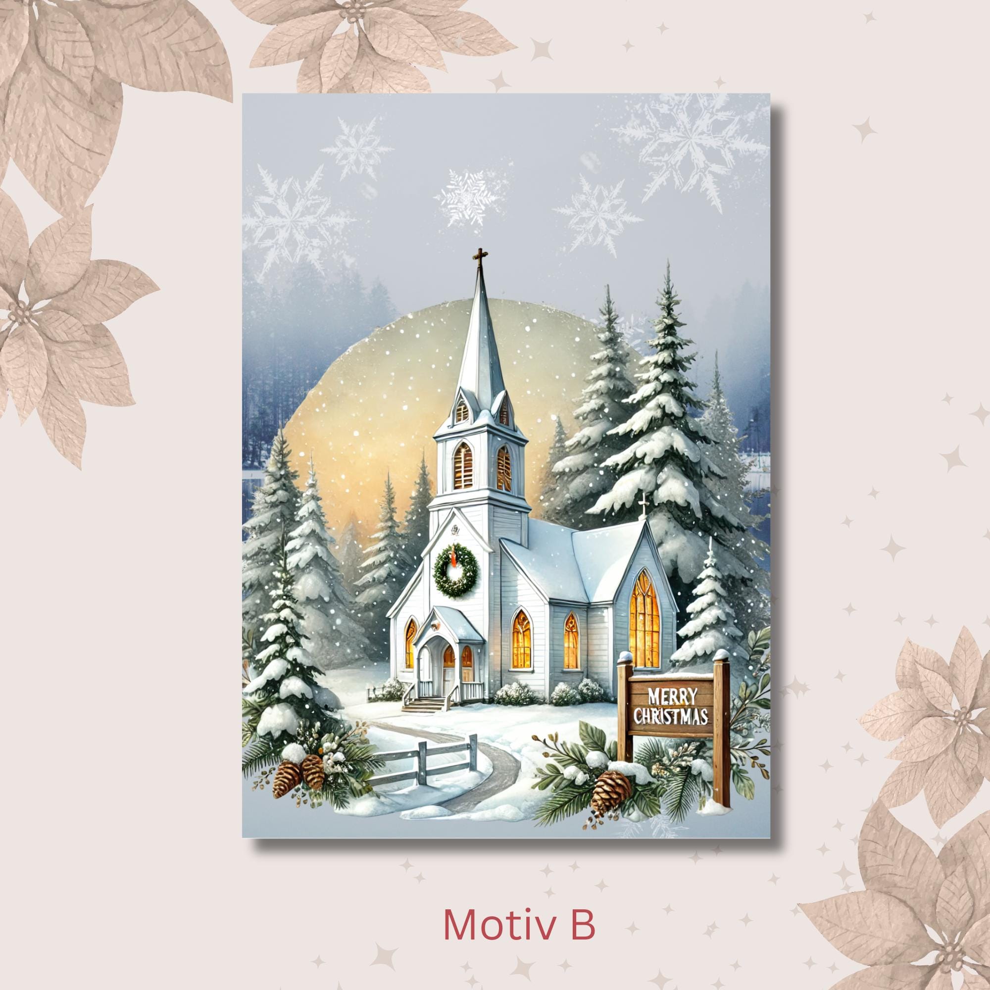 Weihnachtskarte, 2 Kartenmotive zur Auswahl, Postkarte, Grußkarte, Geschenkkarte, Weihnachtsgruß  #PHO