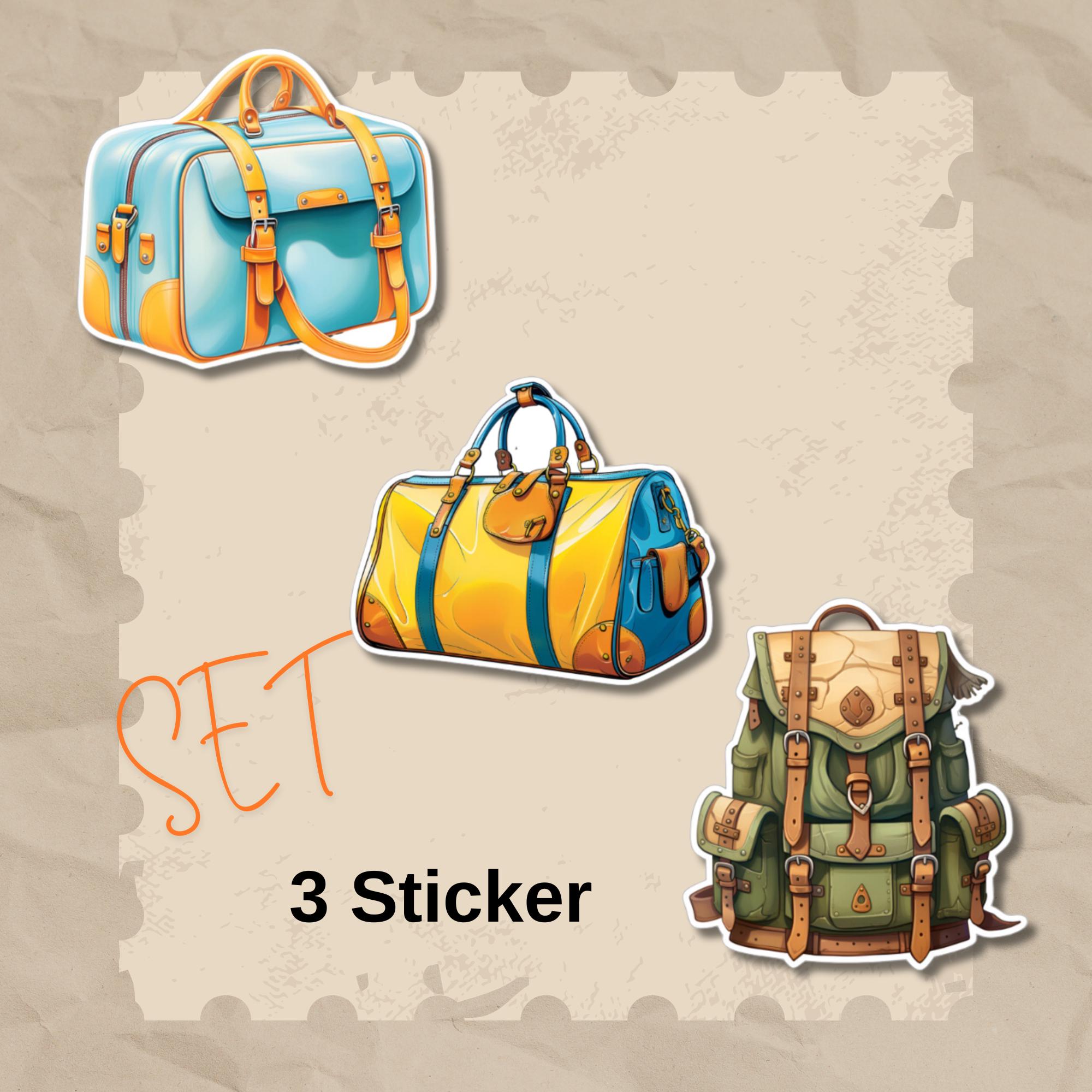 Kofferaufkleber Aufkleber Rucksack Reiseaufkleber großer Sticker Reisetasche - 3 Aufkleber Motive zur Auswahl in Weiß oder Transparent #SEG8 Kofferaufkleber Aufkleber Rucksack Reiseaufkleber großer Sticker Reisetasche - 3 Aufkleber Motive zur Auswahl in Weiß oder Transparent #SEG8