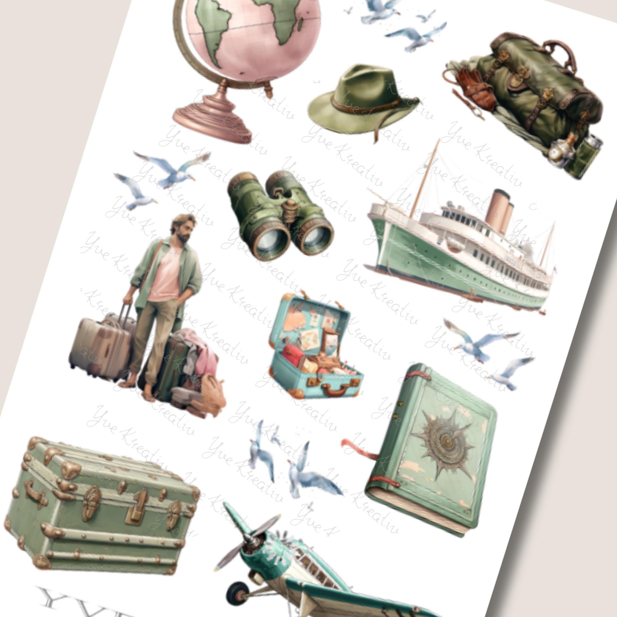 Aufkleber Reise Sticker Urlaub Reisekoffer 3 Stickerbogen zur Auswahl in Weiß - Transparent - Matt - Glanz #SBA6 Aufkleber Reise Sticker Urlaub Reisekoffer 3 Stickerbogen zur Auswahl in Weiß - Transparent - Matt - Glanz #SBA6