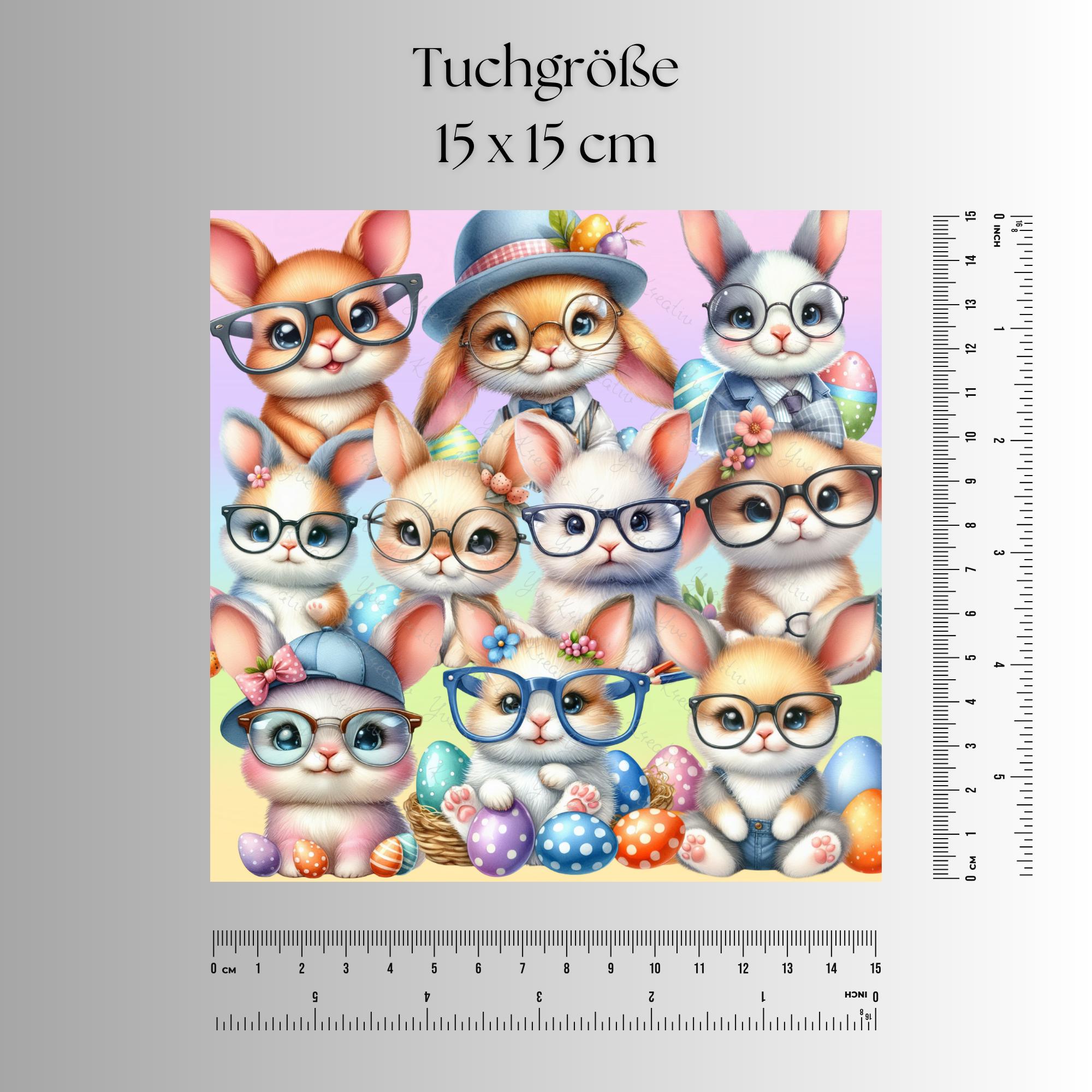 Brillenputztuch Geschenk zu Ostern bedrucktes Mikrofasertuch Ostergeschenk für Brillen Kameratuch Tuch für Displays Objektive  #OS6