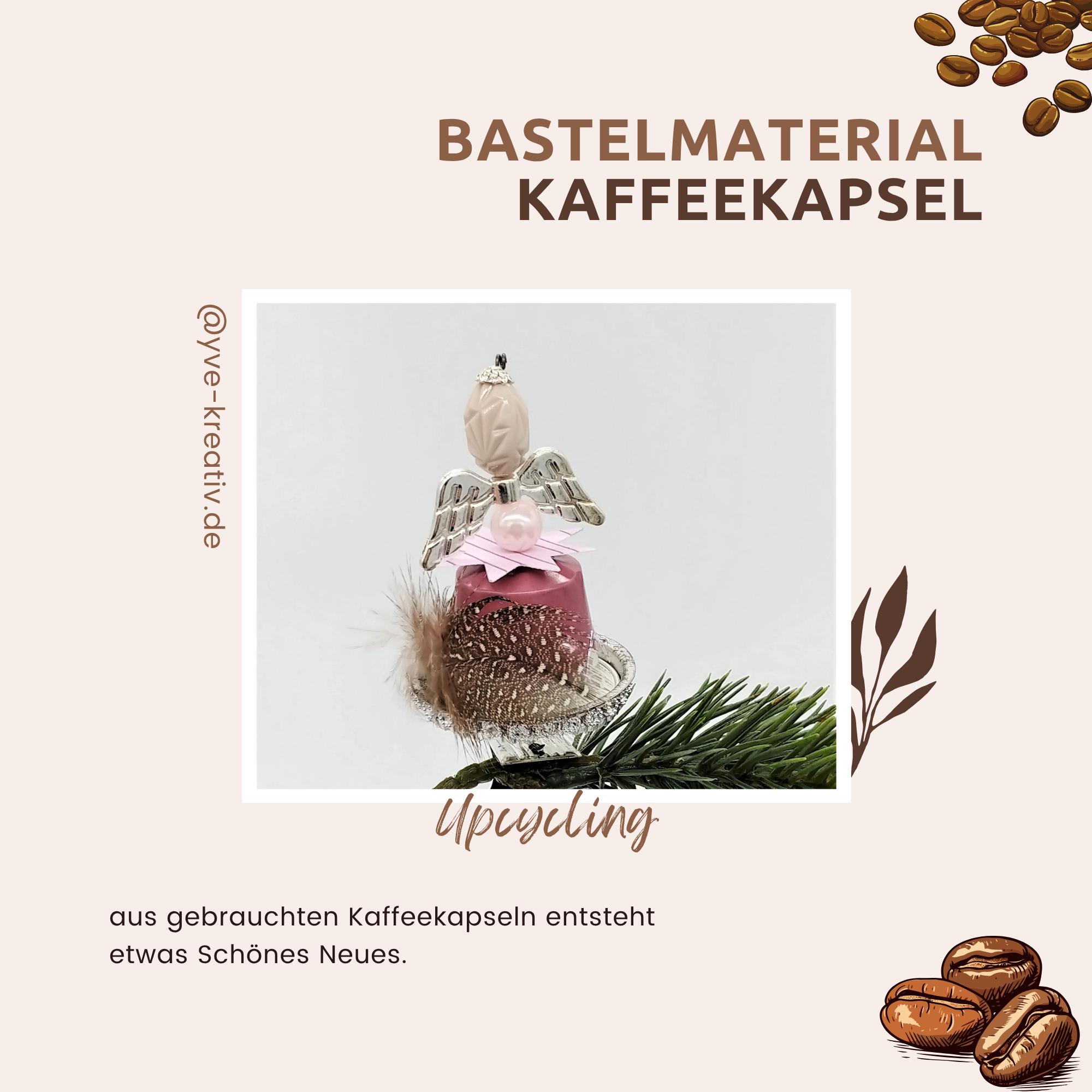 Engel aus Kaffeekapseln Christbaumkugel Upcycling Weihnachtskugel besonderer Weihnachtsdeko auf Metallklammer Christbaumclip  #1122708427