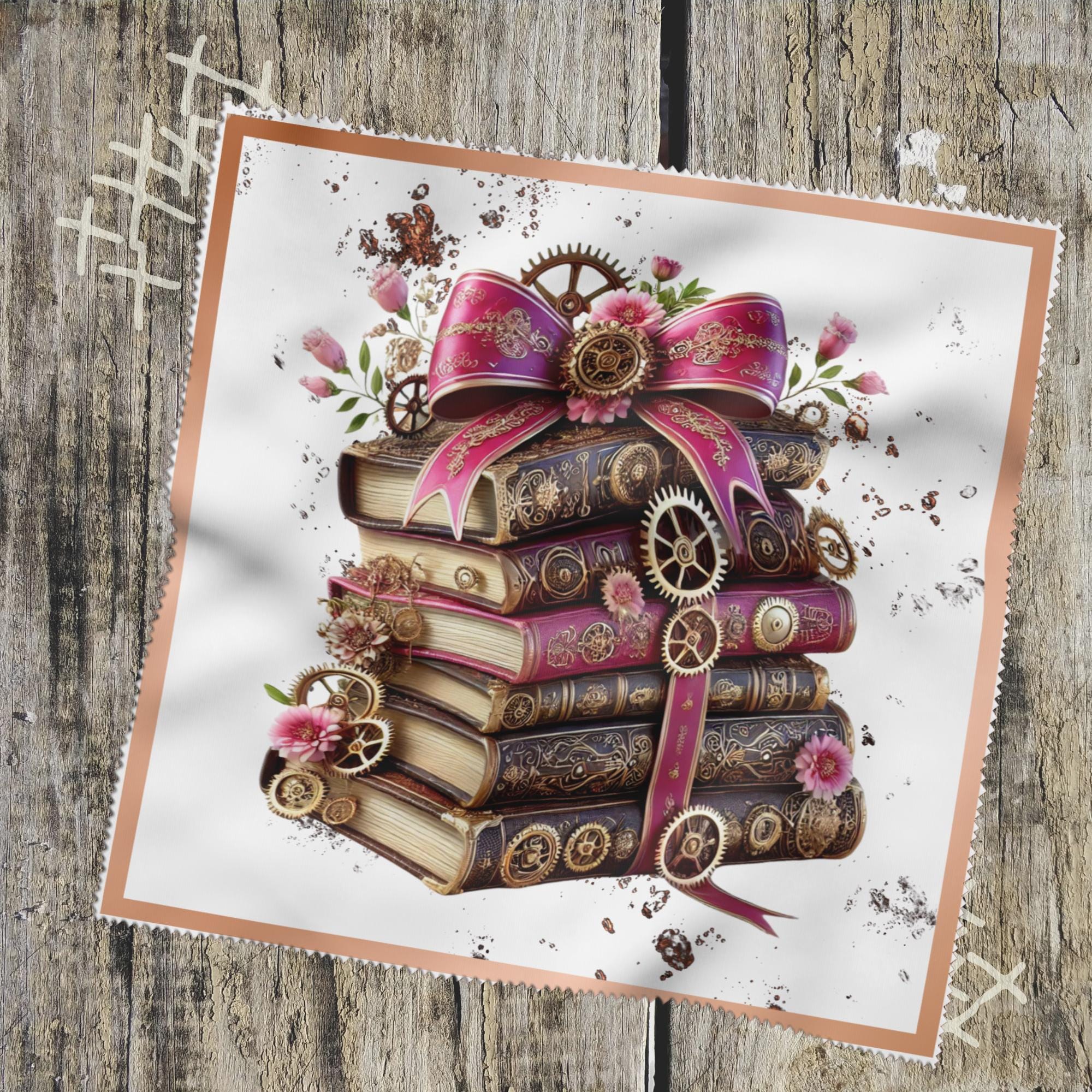 Brillenputztuch bedrucktes Mikrofasertuch für Brillen Tuch für Displays Geschenk Geburtstag Bücher Steampunk #FA20 Brillenputztuch bedrucktes Mikrofasertuch für Brillen Tuch für Displays Geschenk Geburtstag Bücher Steampunk #FA20