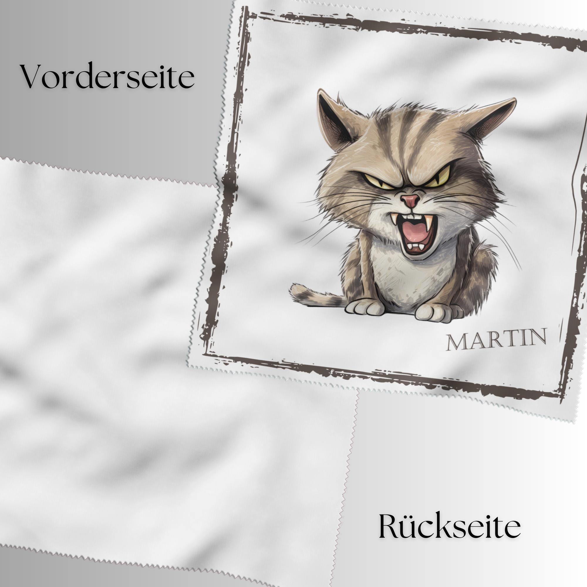 Brillenputztuch Katze personalisiert mit Namen bedrucktes Mikrofasertuch für Display Handy Sonnenbrille Geschenk Katzenbesitzer #TI94P Brillenputztuch Katze personalisiert mit Namen bedrucktes Mikrofasertuch für Display Handy Sonnenbrille Geschenk Katzenbesitzer #TI94P