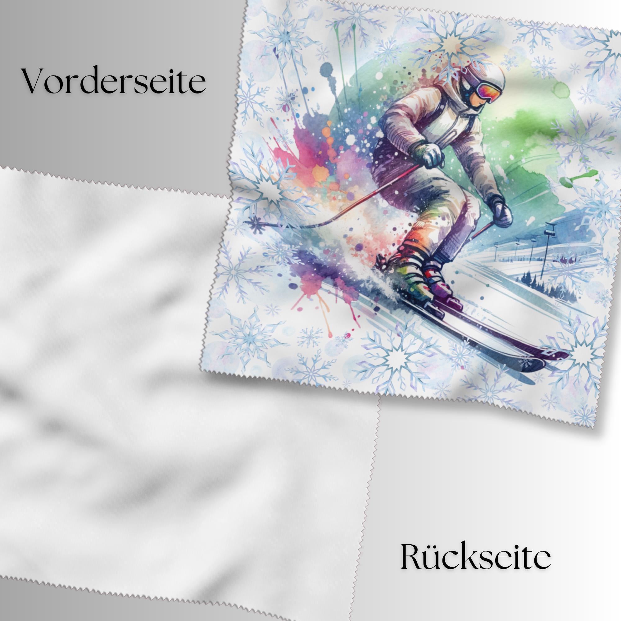 Brillenputztuch – Individuell bedrucktes Mikrofasertuch für Brillen, Displays & mehr | Perfektes Geschenk zum Winterurlaub #SP18