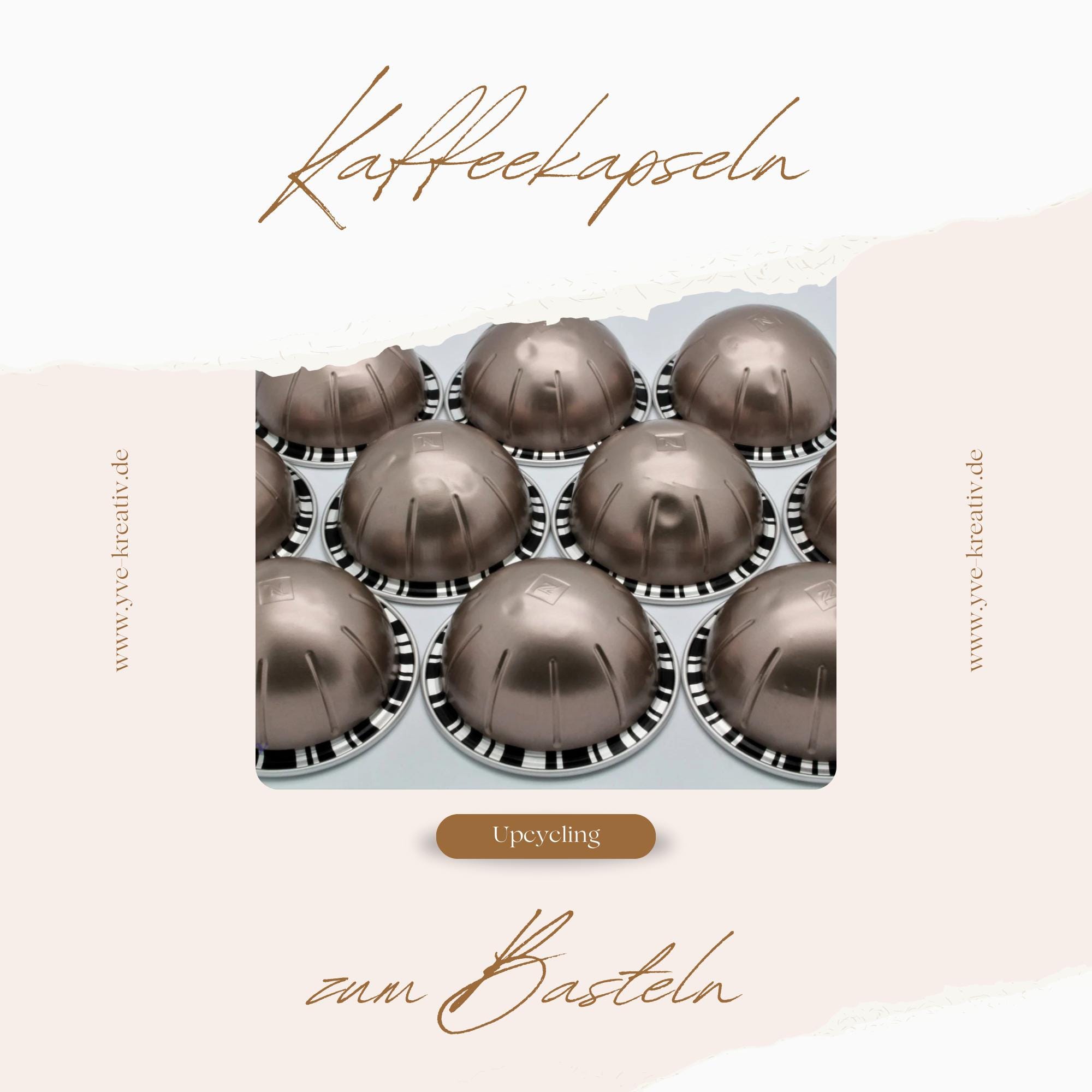 10 leere GROSSE Kaffeekapseln Farbe silber zum Basteln Gestalten Bastelmaterial DIY Schmuckherstellung Zubehör #KVS 10 leere GROSSE Kaffeekapseln Farbe silber zum Basteln Gestalten Bastelmaterial DIY Schmuckherstellung Zubehör #KVS