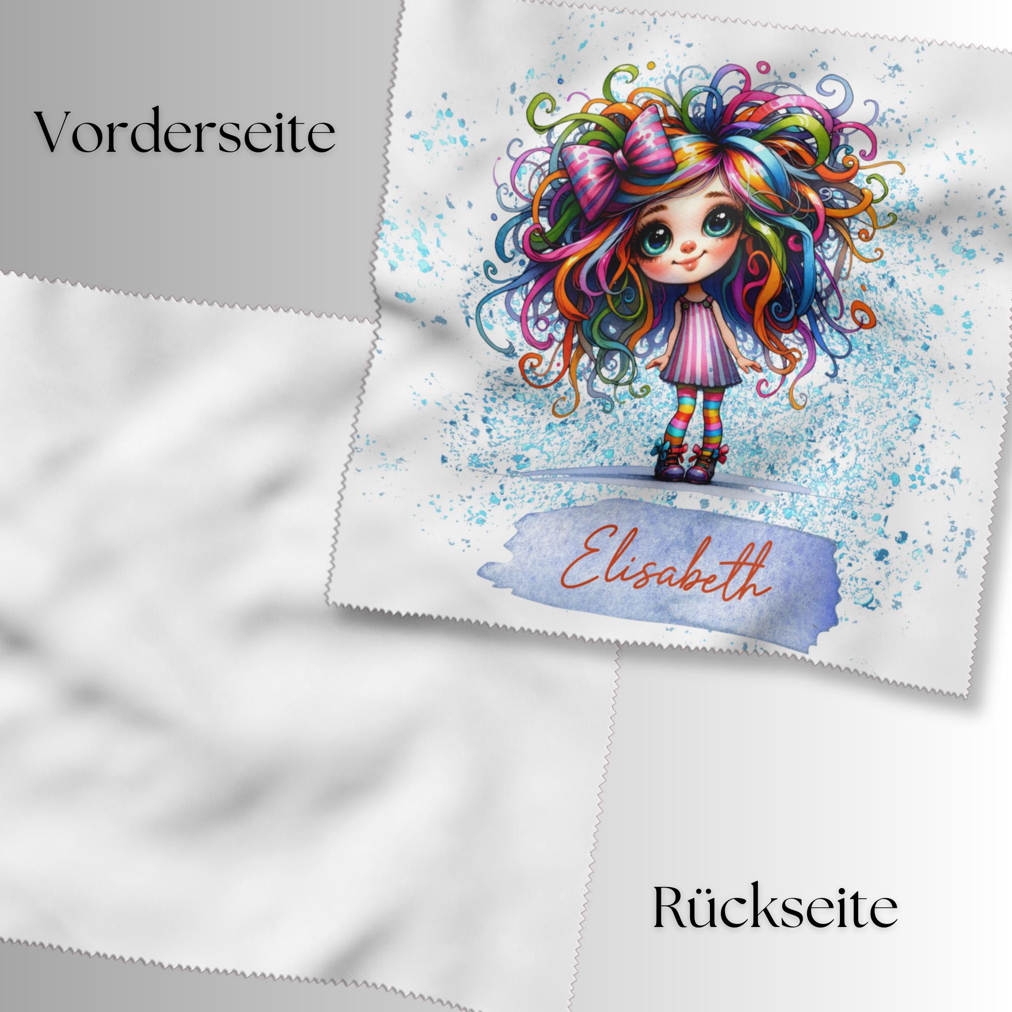 Brillenputztuch personalisiert mit Namen bedrucktes Mikrofasertuch für Sonnenbrille Displays Geschenk Freundin Mitbringsel Tante #AL6P