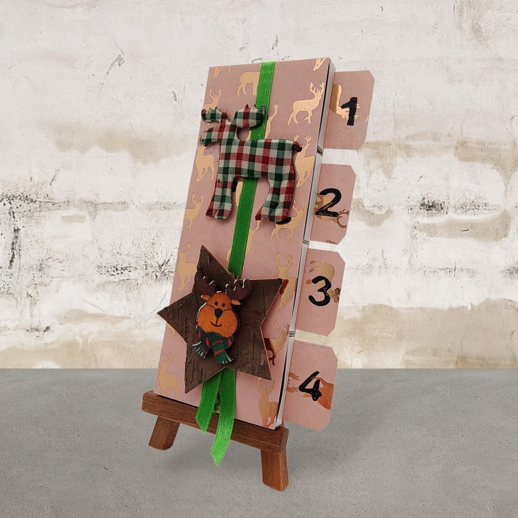Adventskalender zum Befüllen aus 4 Streichholzschachteln