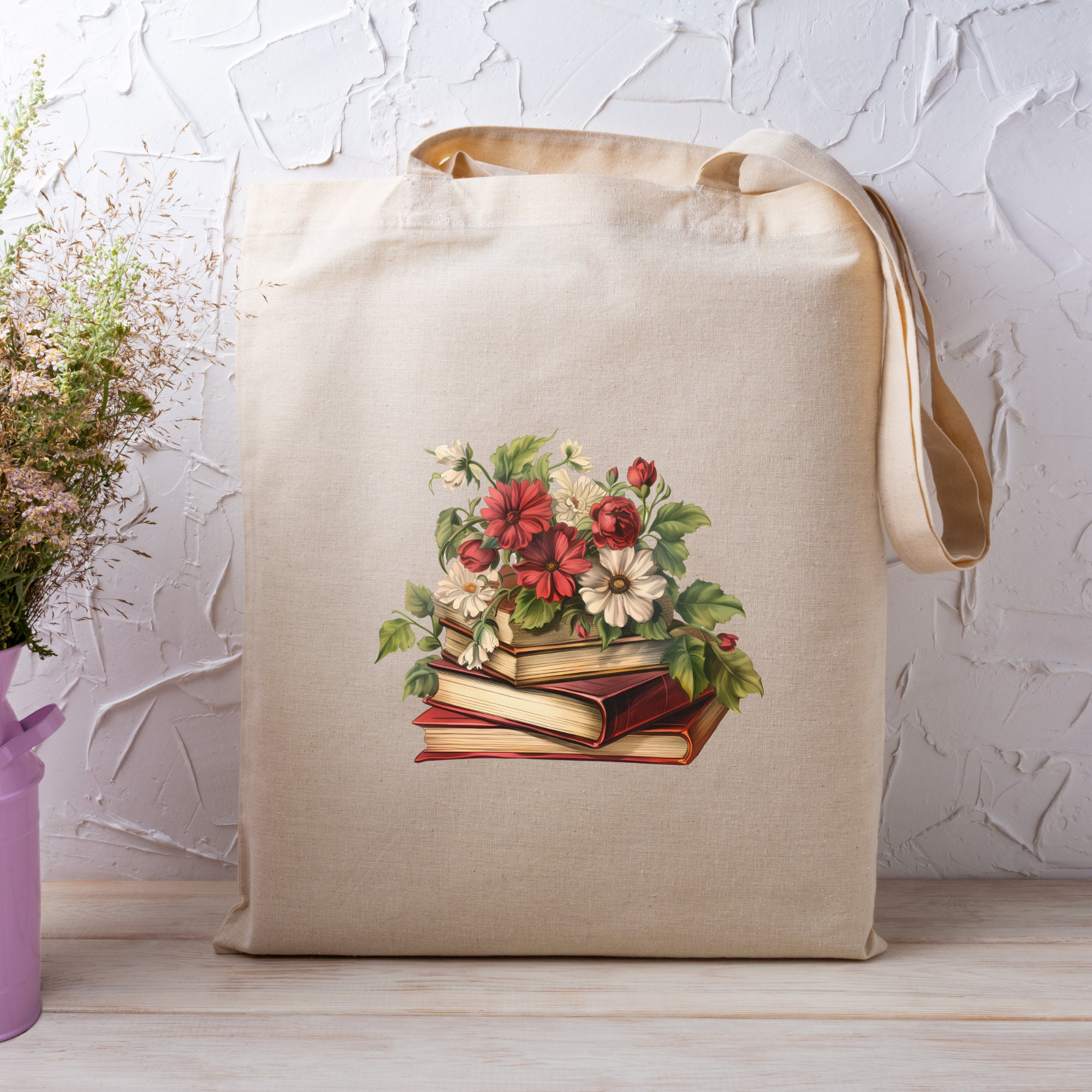 Stofftasche, Stoffbeutel, Büchertasche, Einkaufstasche, Tasche, Geschenk zum  Geburtstag, in Weiß oder Beige  #STSUB