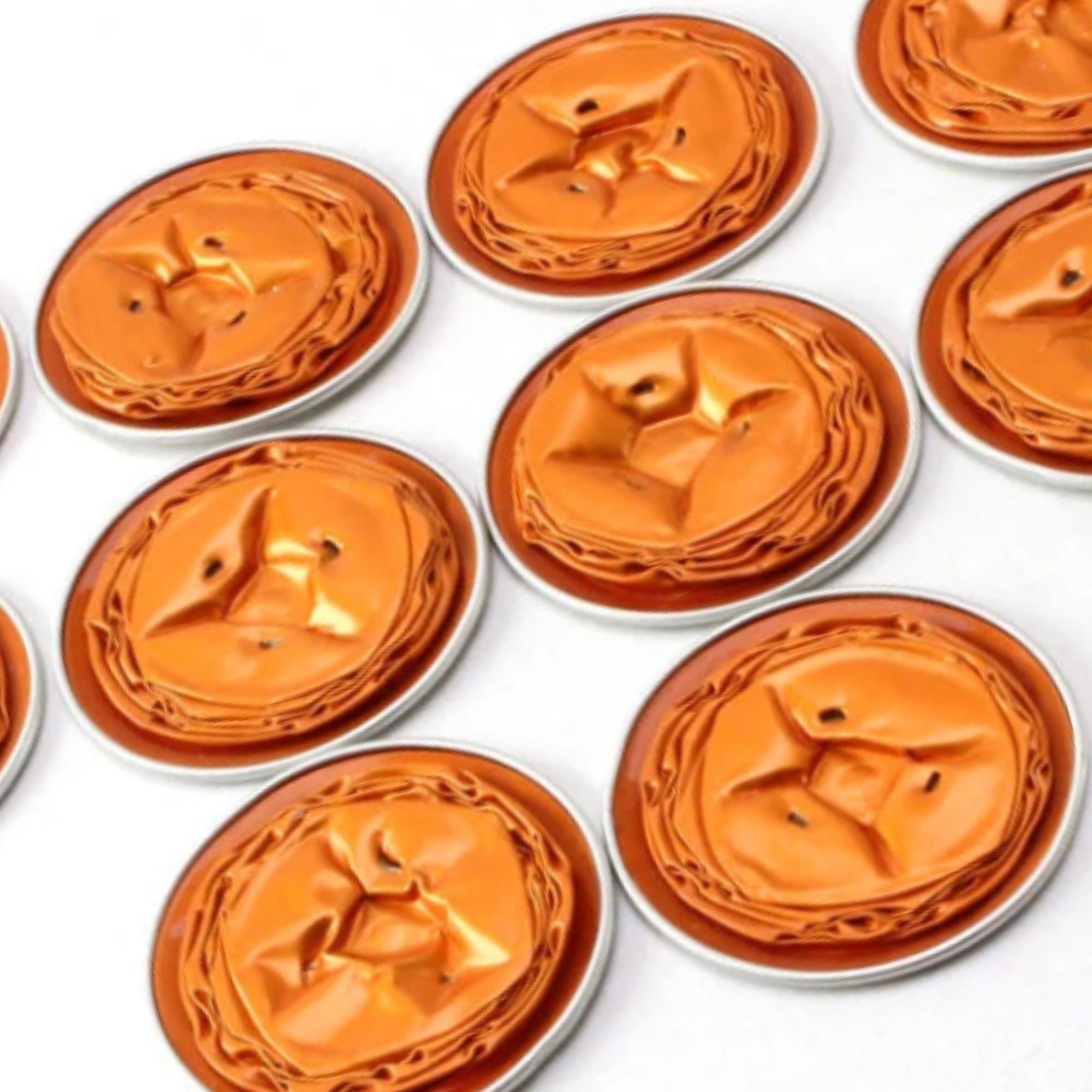 10 leere gepresste Kaffeekapseln Farbe orange zum Basteln Gestalten Bastelmaterial DIY Schmuckherstellung Zubehör #KNB 10 leere gepresste Kaffeekapseln Farbe orange zum Basteln Gestalten Bastelmaterial DIY Schmuckherstellung Zubehör #KNB