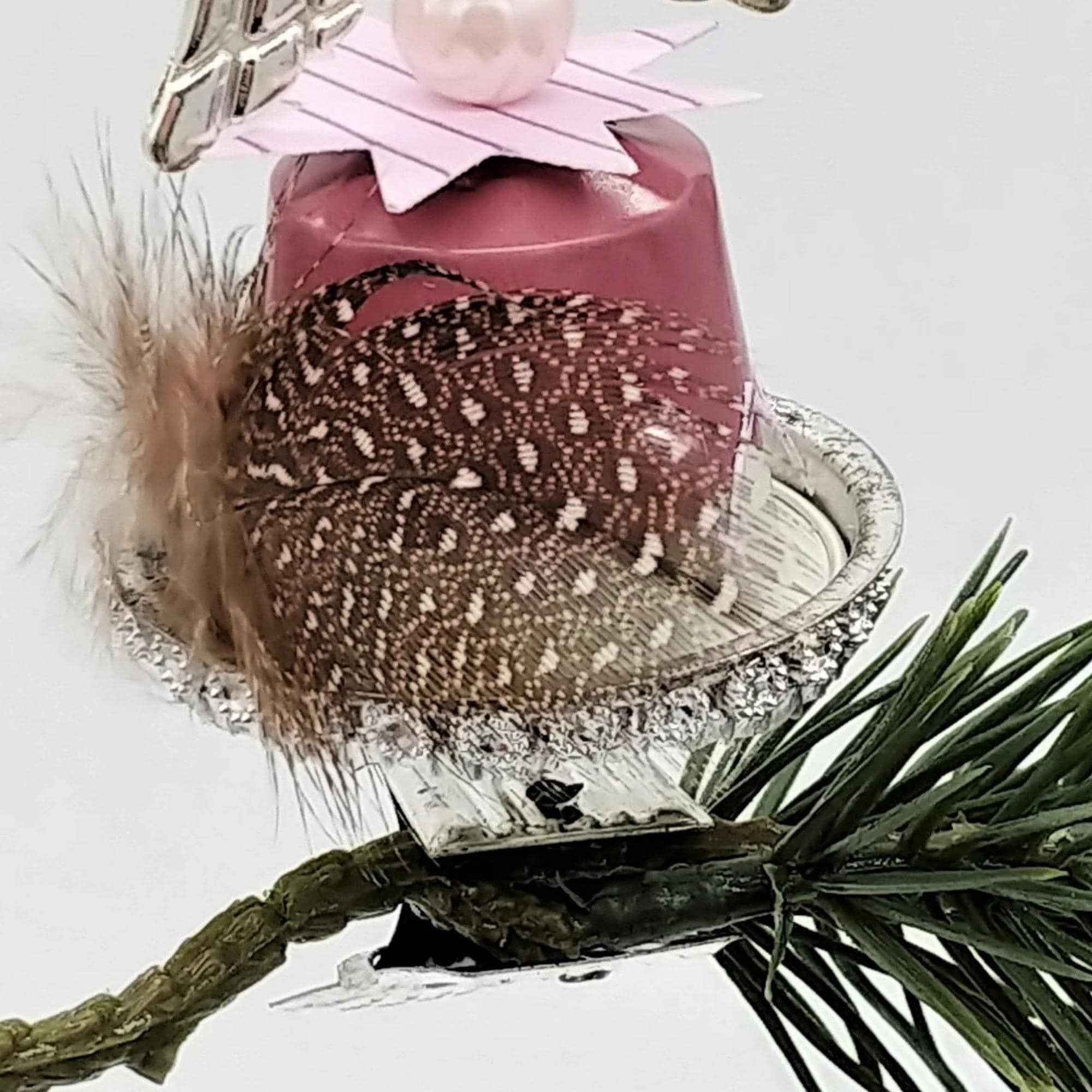 Engel aus Kaffeekapseln Christbaumkugel Upcycling Weihnachtskugel besonderer Weihnachtsdeko auf Metallklammer Christbaumclip  #1122708427