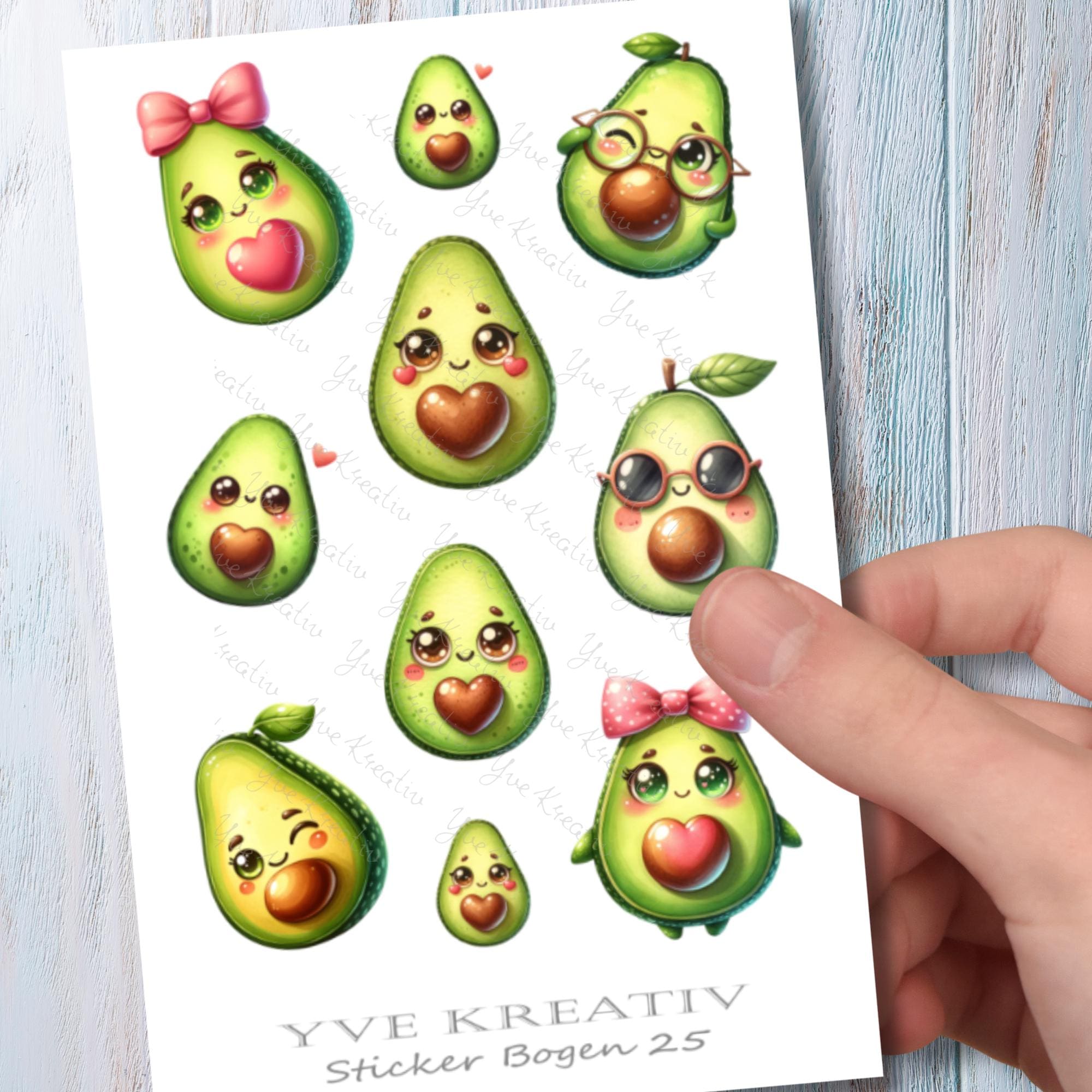 2 Stickerbogen SET lustige Avocado Aufkleber witzige Sticker | Sticker Set zur Auswahl in Weiß - Transparent - Matt - Glanz #SBA6 2 Stickerbogen SET lustige Avocado Aufkleber witzige Sticker | Sticker Set zur Auswahl in Weiß - Transparent - Matt - Glanz #SBA6