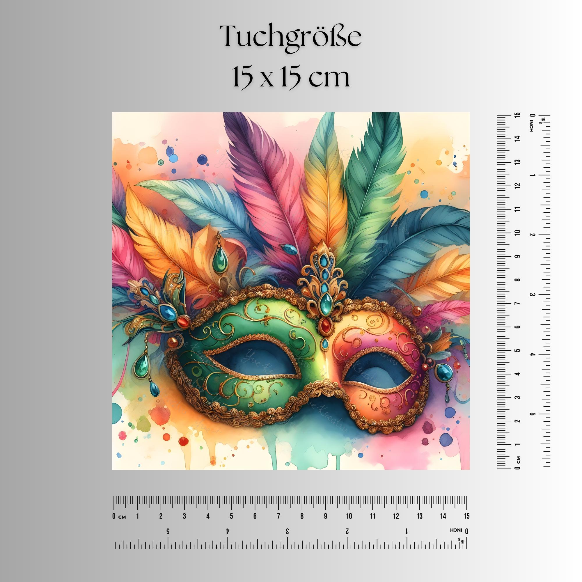 Brillenputztuch – Individuell bedrucktes Mikrofasertuch für Brillen, Displays & mehr | Perfektes Geschenk zum Fasching Karneval #AL21