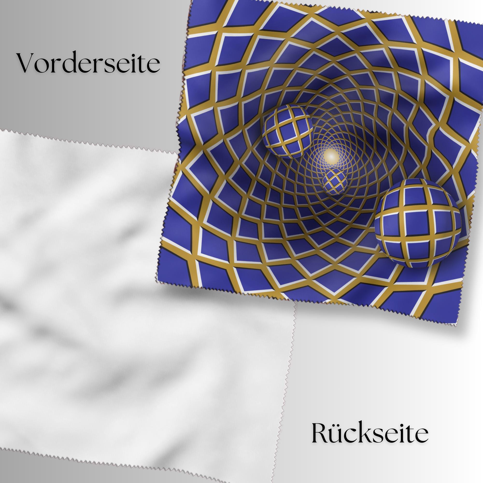 Brillenputztuch Optische Täuschung bedrucktes Mikrofasertuch für Brille Sonnenbrille Displays Handyputztuch Brillentuch Mikrofaser #AL82